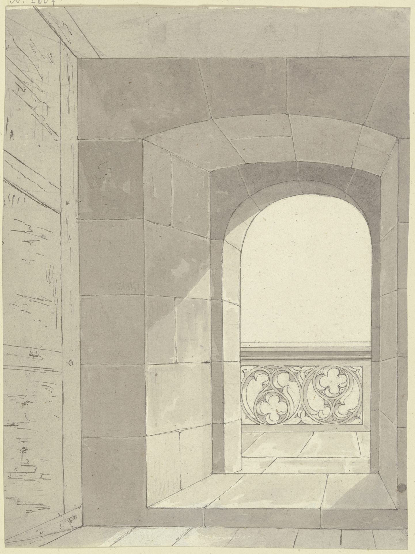 Tower door onto a balcony by Karl Ballenberger