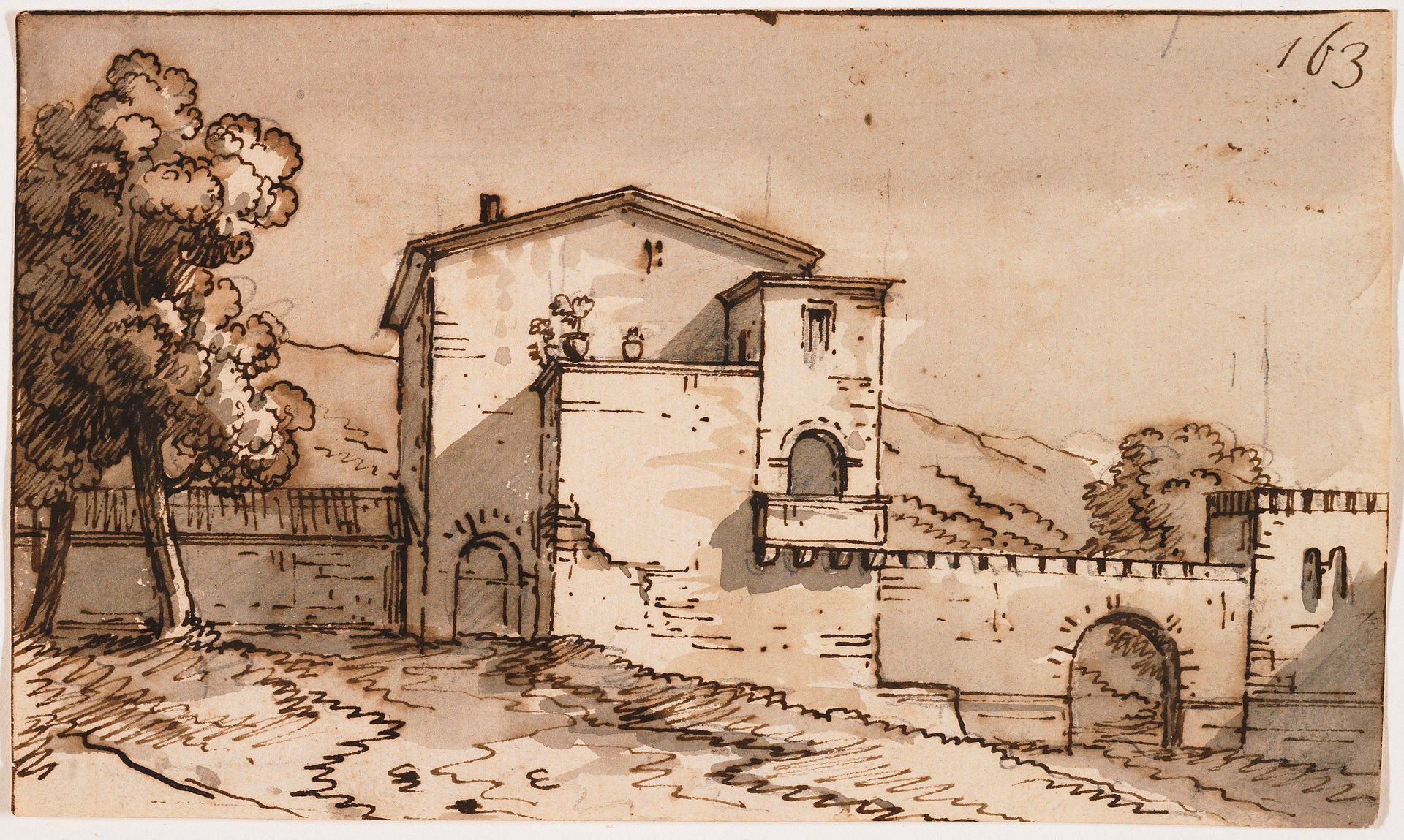 Italian Landscape by Giacomo Quarenghi