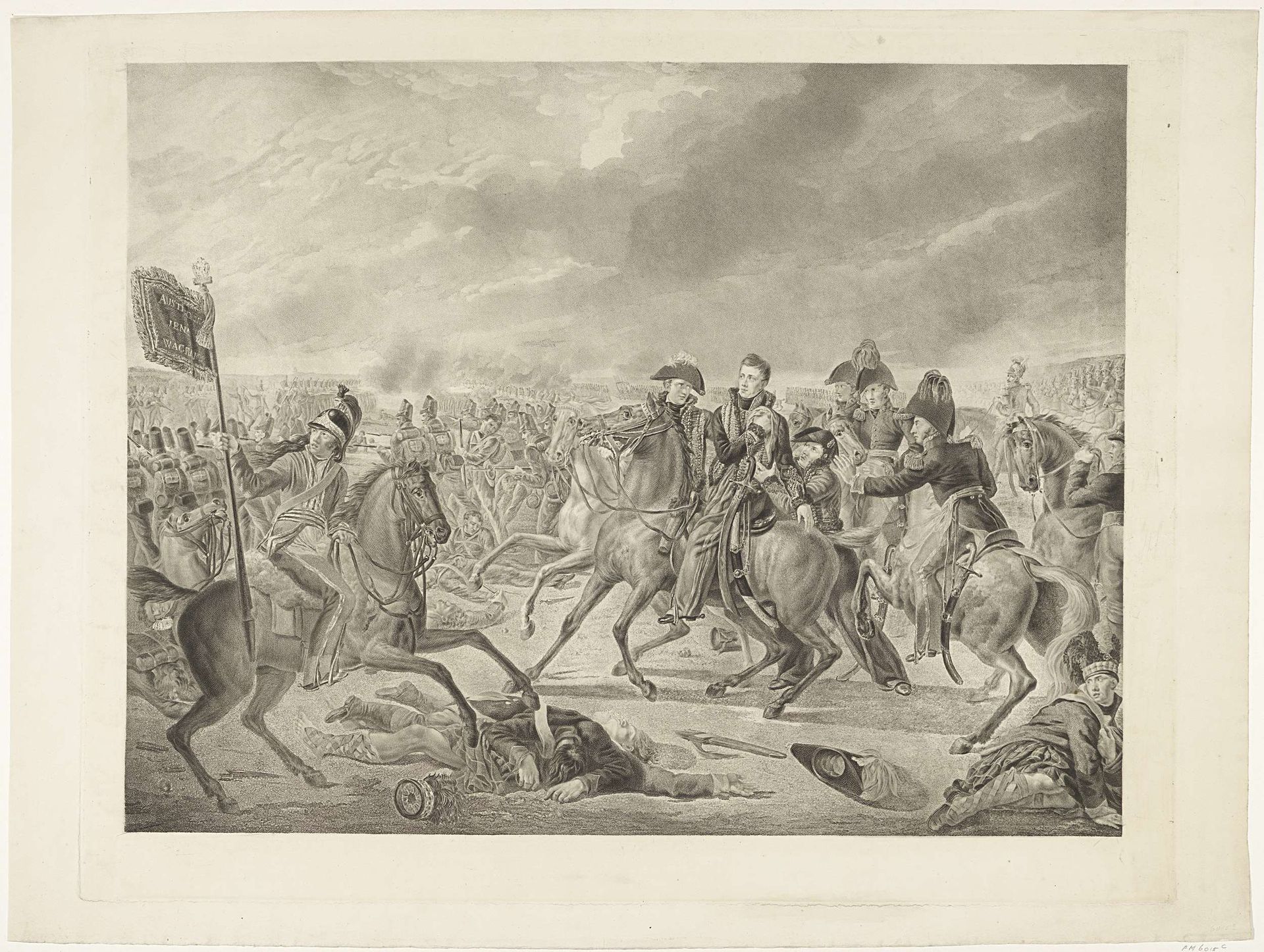 Prins van Oranje in de slag bij Waterloo, 1815 by Willem van Senus