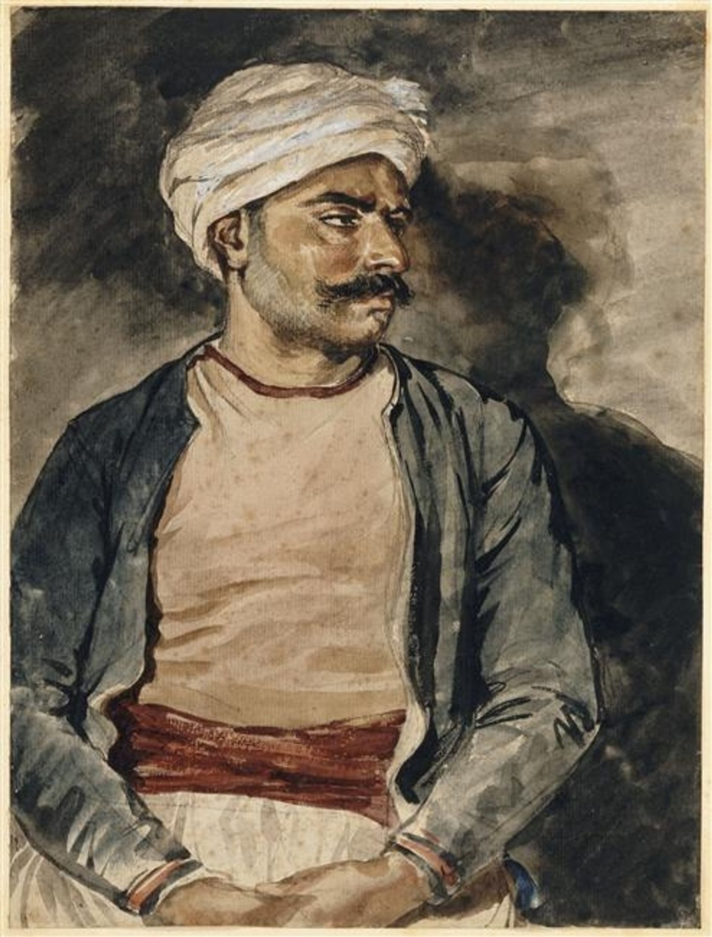 Portrait of Mustapha by Théodore Géricault