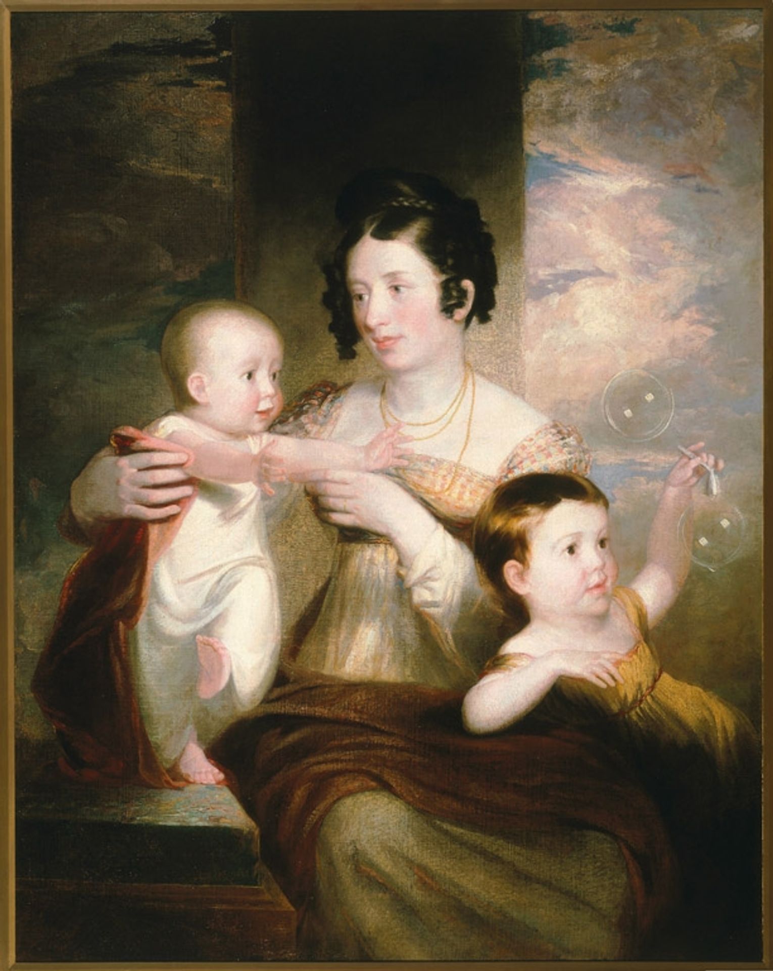 Portrait of Mrs. Morse and Two Children by Samuel Morse