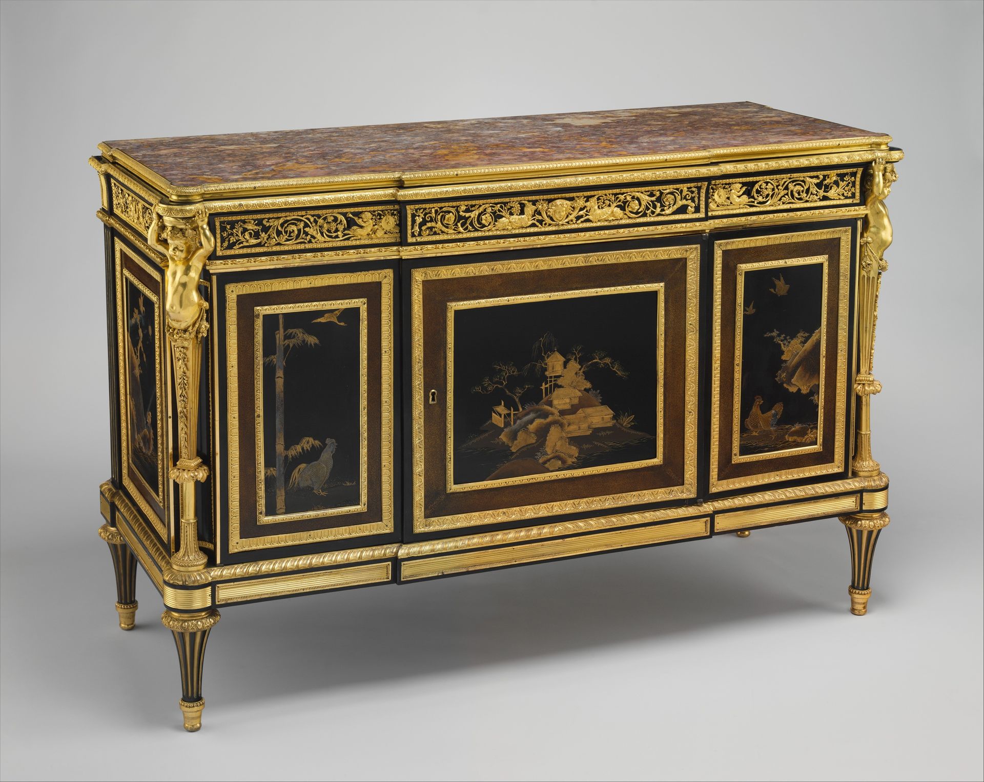 Commode (commode à vantaux) (part of a set) by Adam Weisweiler