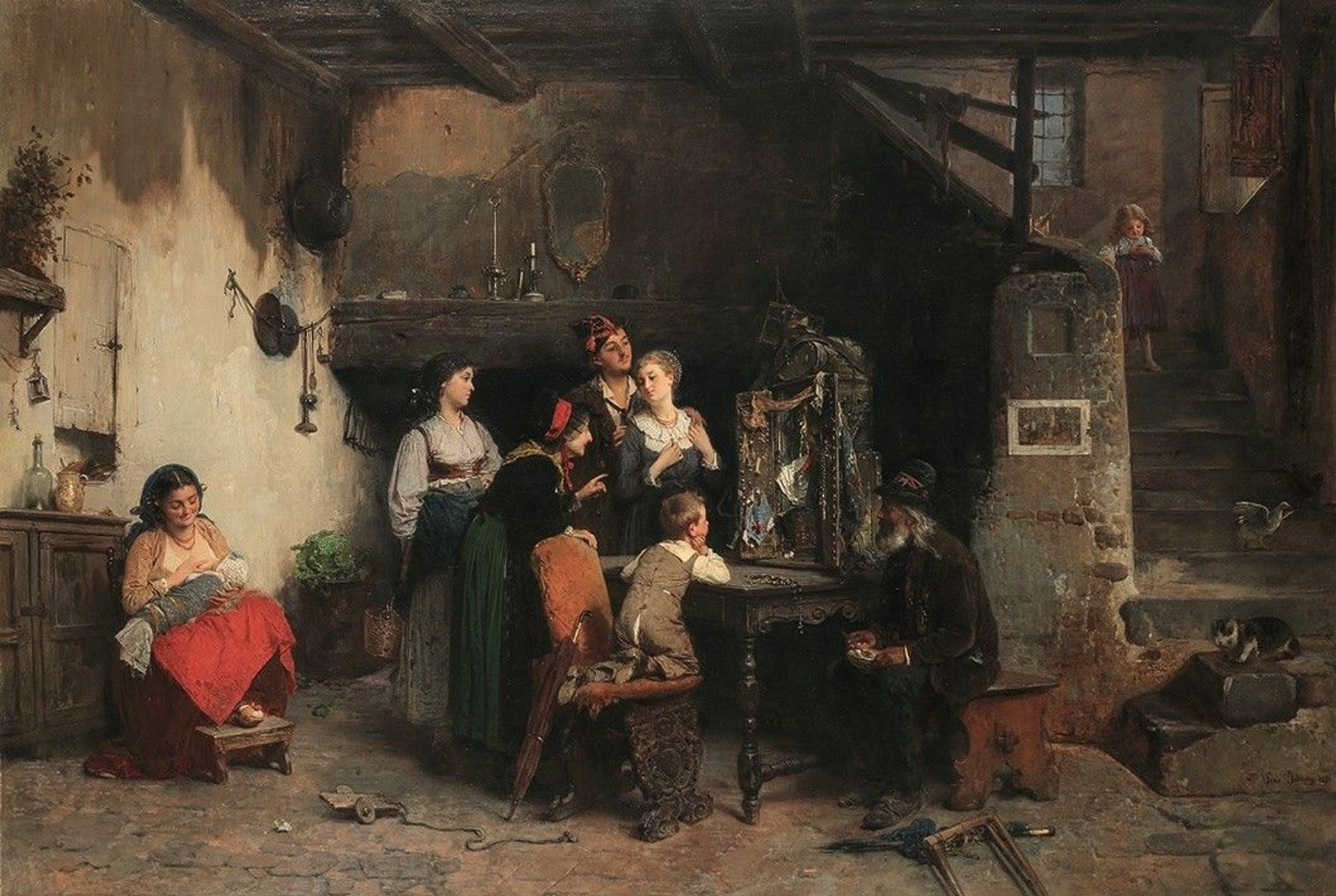 The merchant of sacred images by Gerolamo Induno