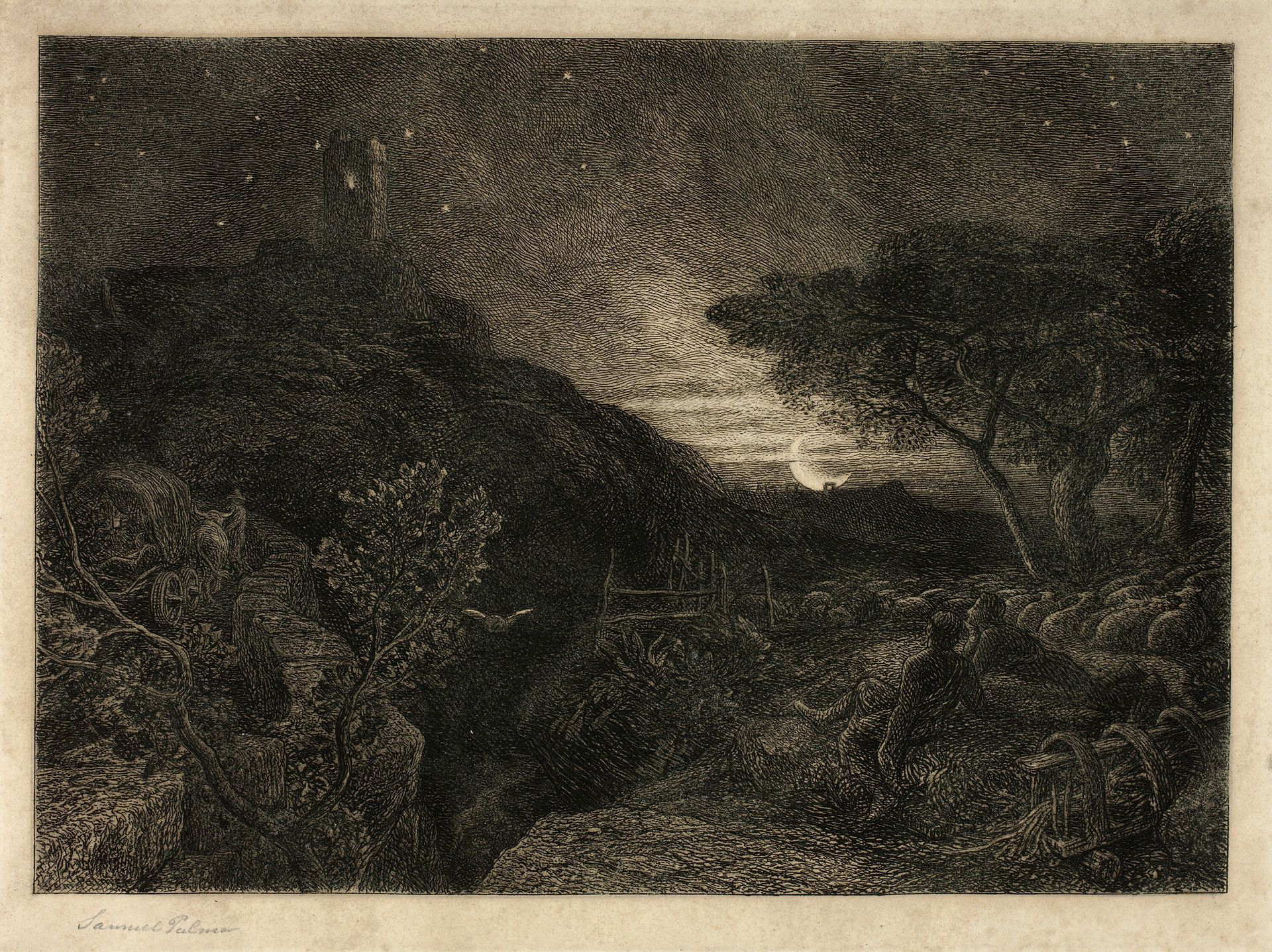 The Lonely Tower by Samuel Palmer