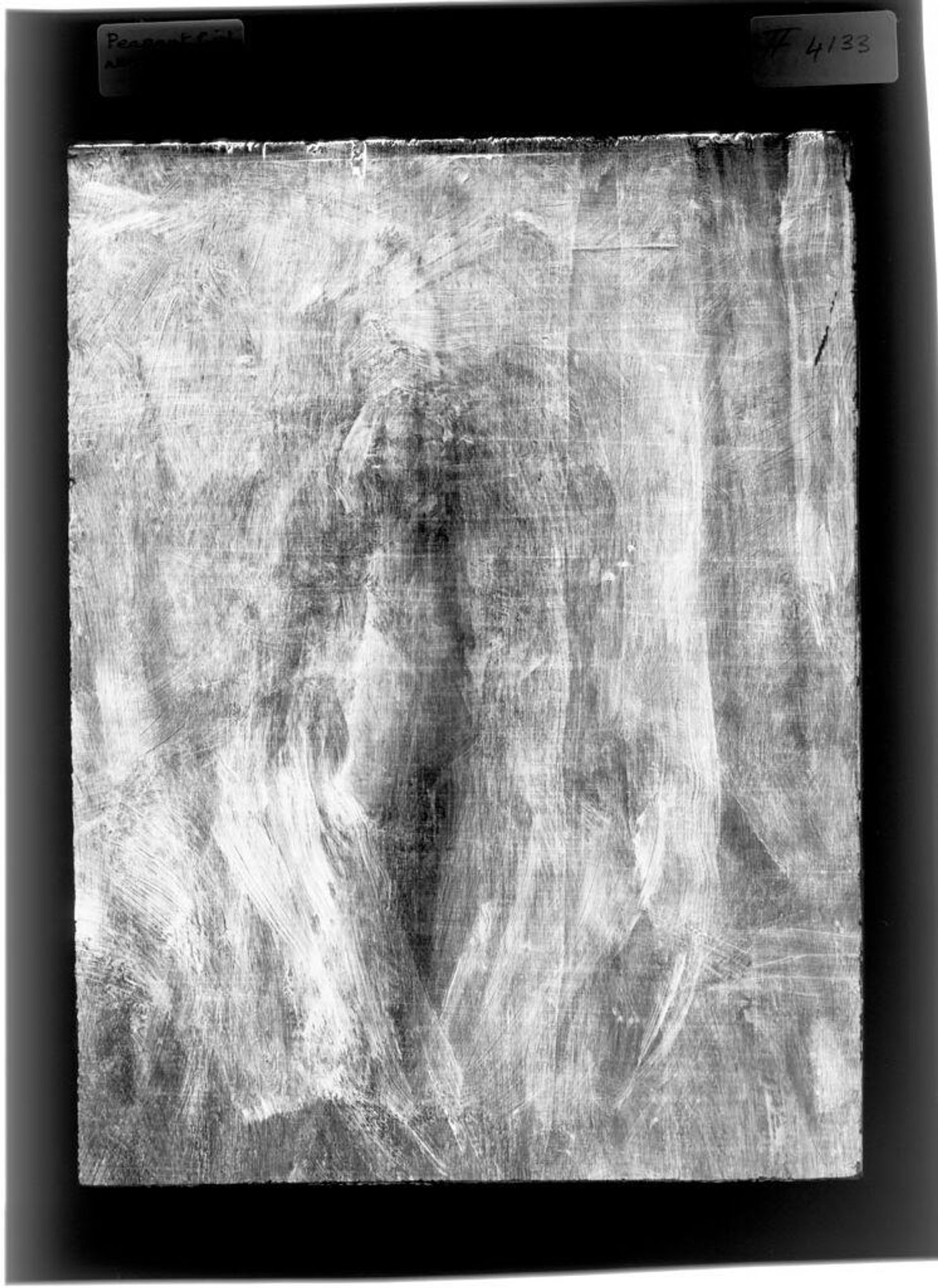 X-radiograph(s) of "A Peasant Girl" by Artist of original: (?) Paul Gauguin