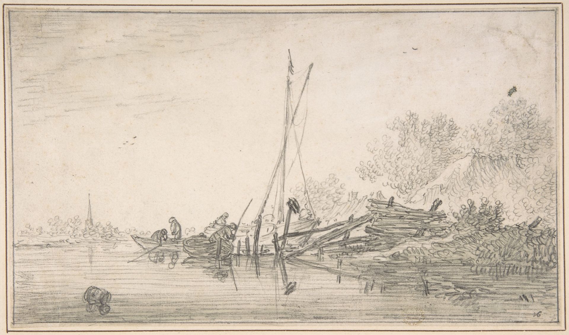 River Scene by Jan van Goyen