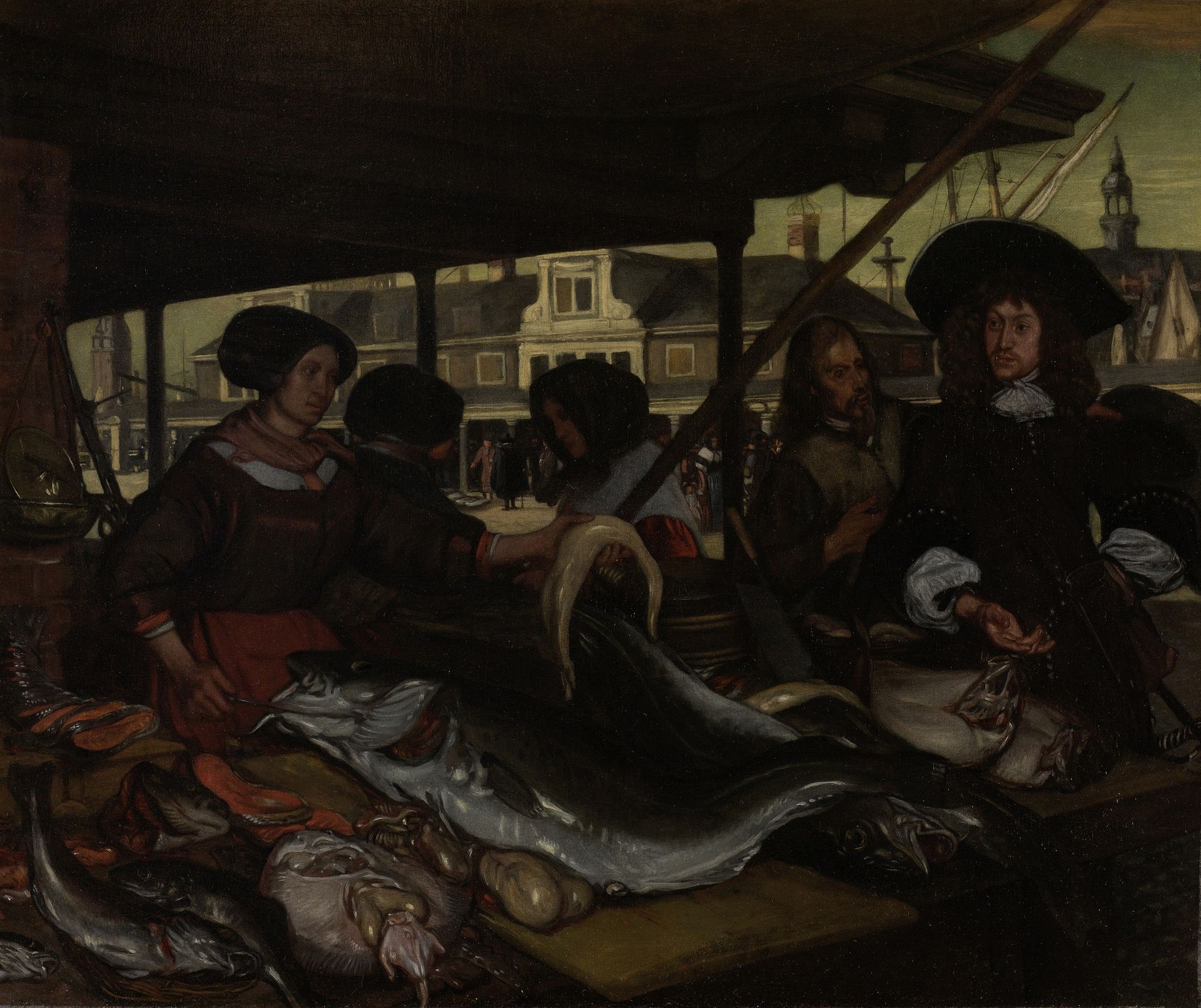 The Nieuwe Vismarkt (New Fish Market) in Amsterdam by Emanuel de Witte