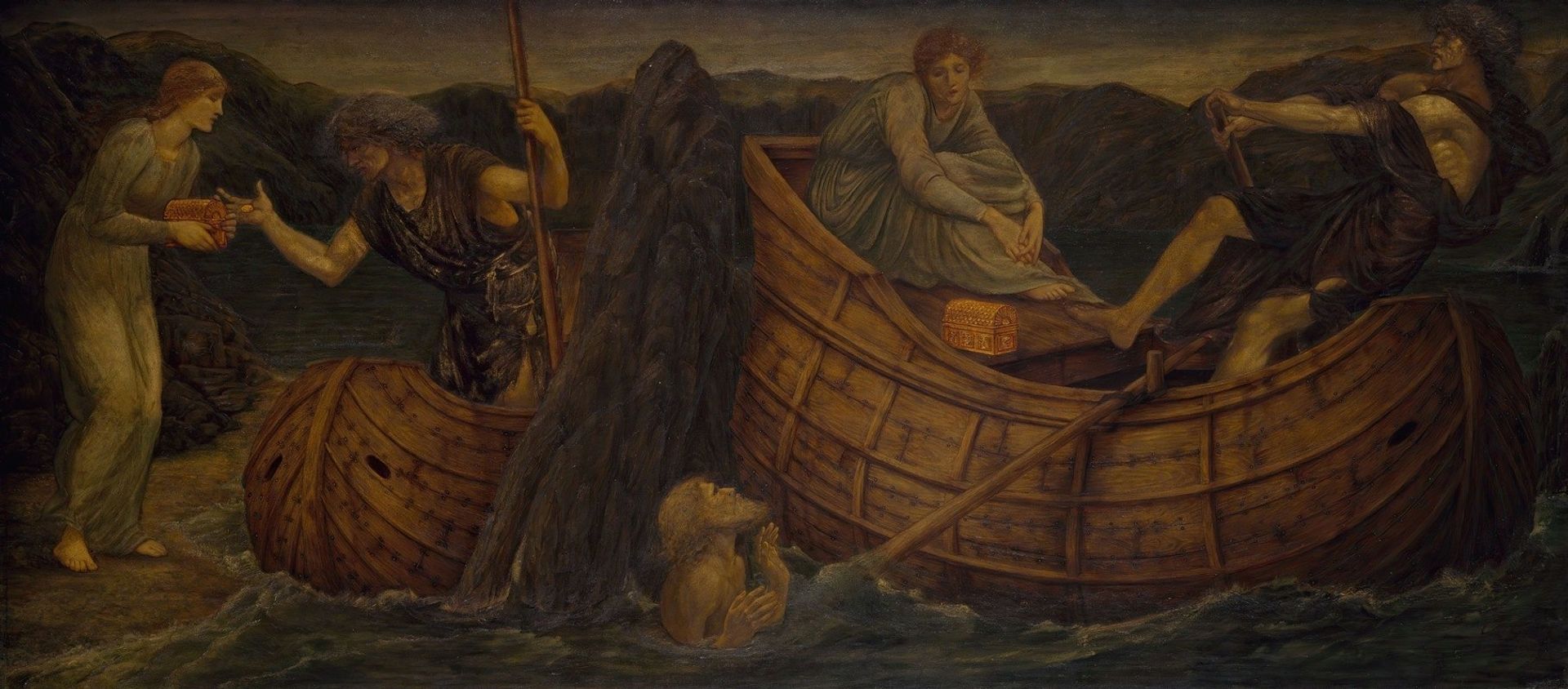 Psyche giving the Coin to the Ferryman of the Styx by Edward Burne-Jones