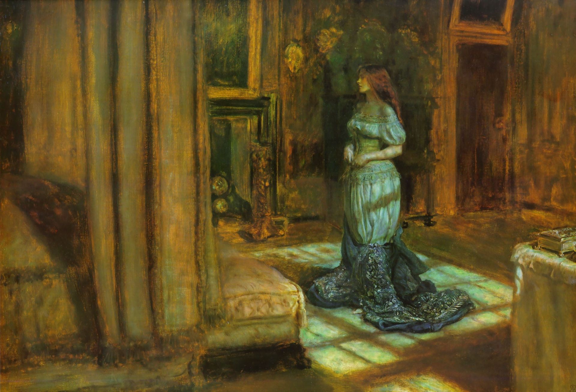 The Eve of Saint Agnes by Sir John Everett Millais