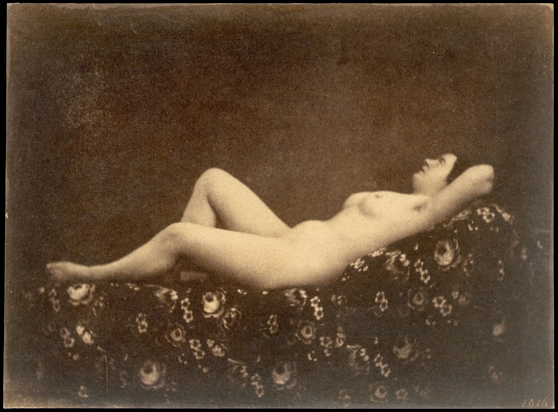 [Female Nude, Reclining, in Profile] by Julien Vallou de Villeneuve