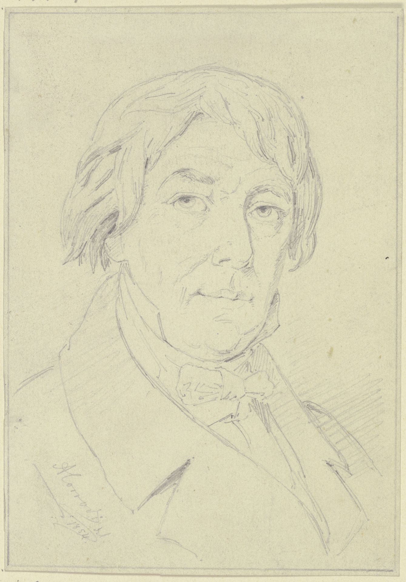 Bildnis des Komponisten Schnyder von Wartensee by August Corrodi