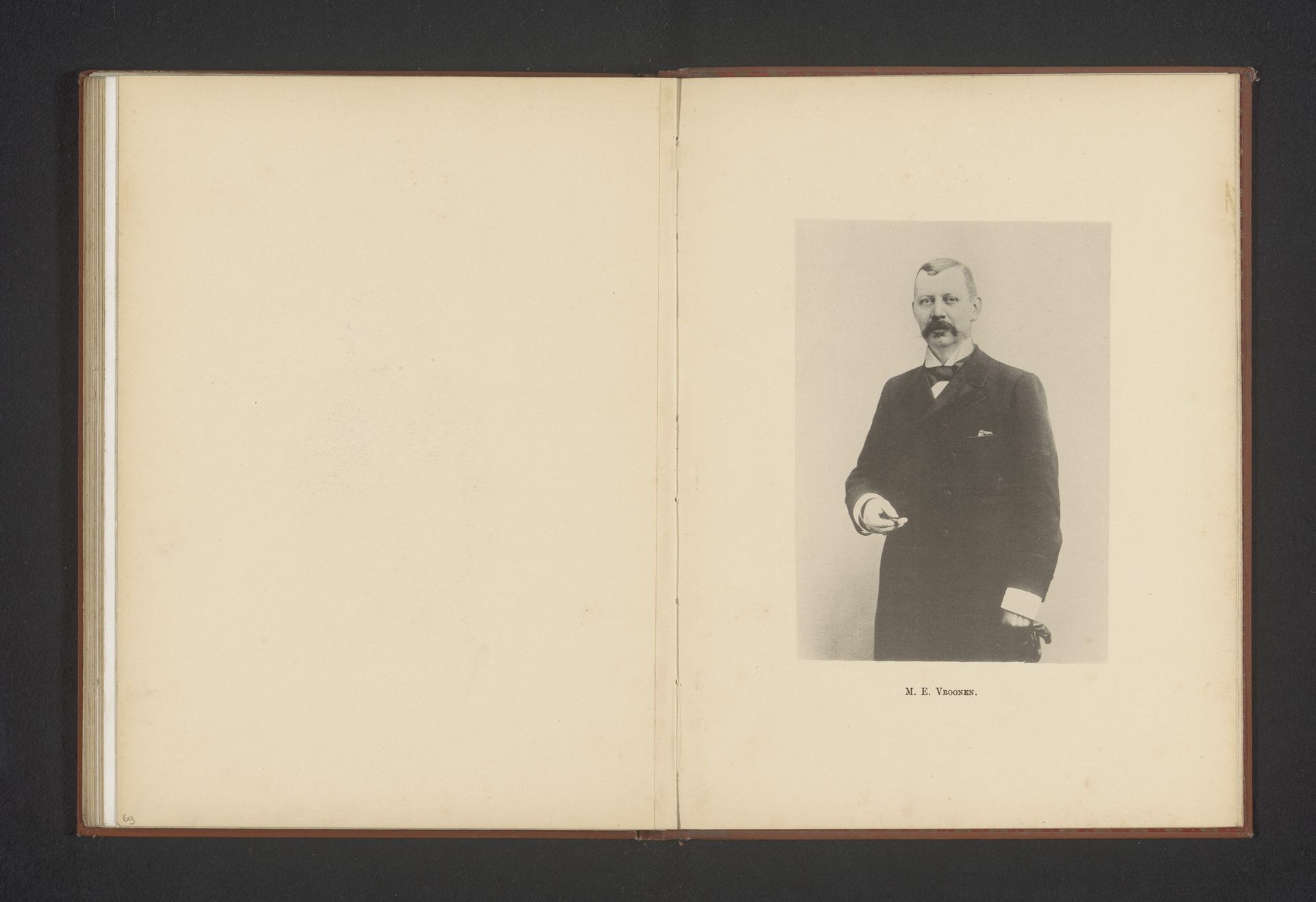 Portret van E. Vroonen by Anonymous