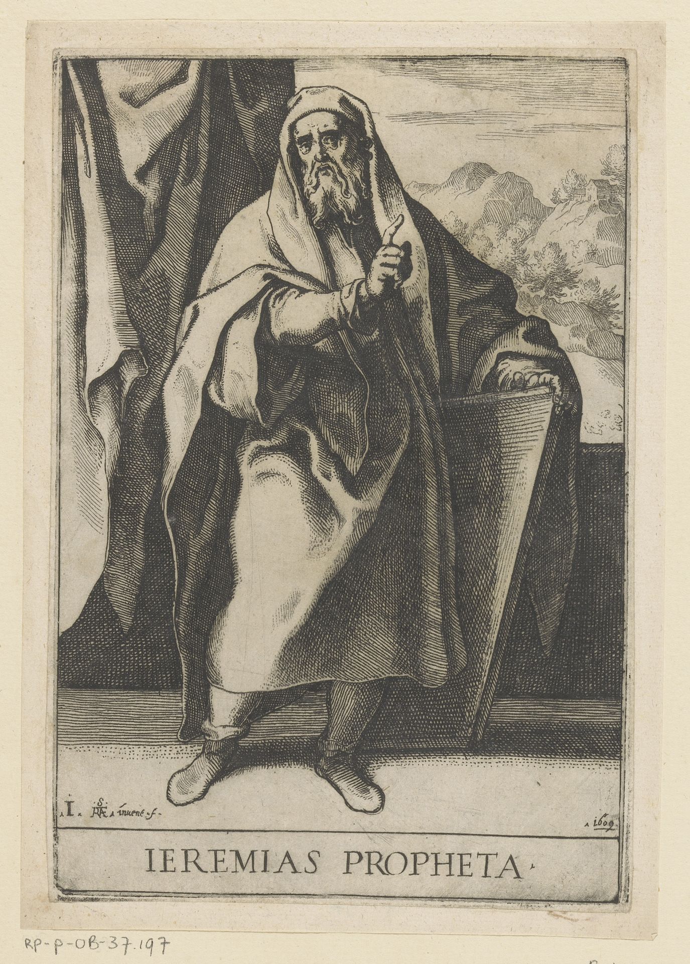 Profeet Jeremia by Raffaello Schiaminossi