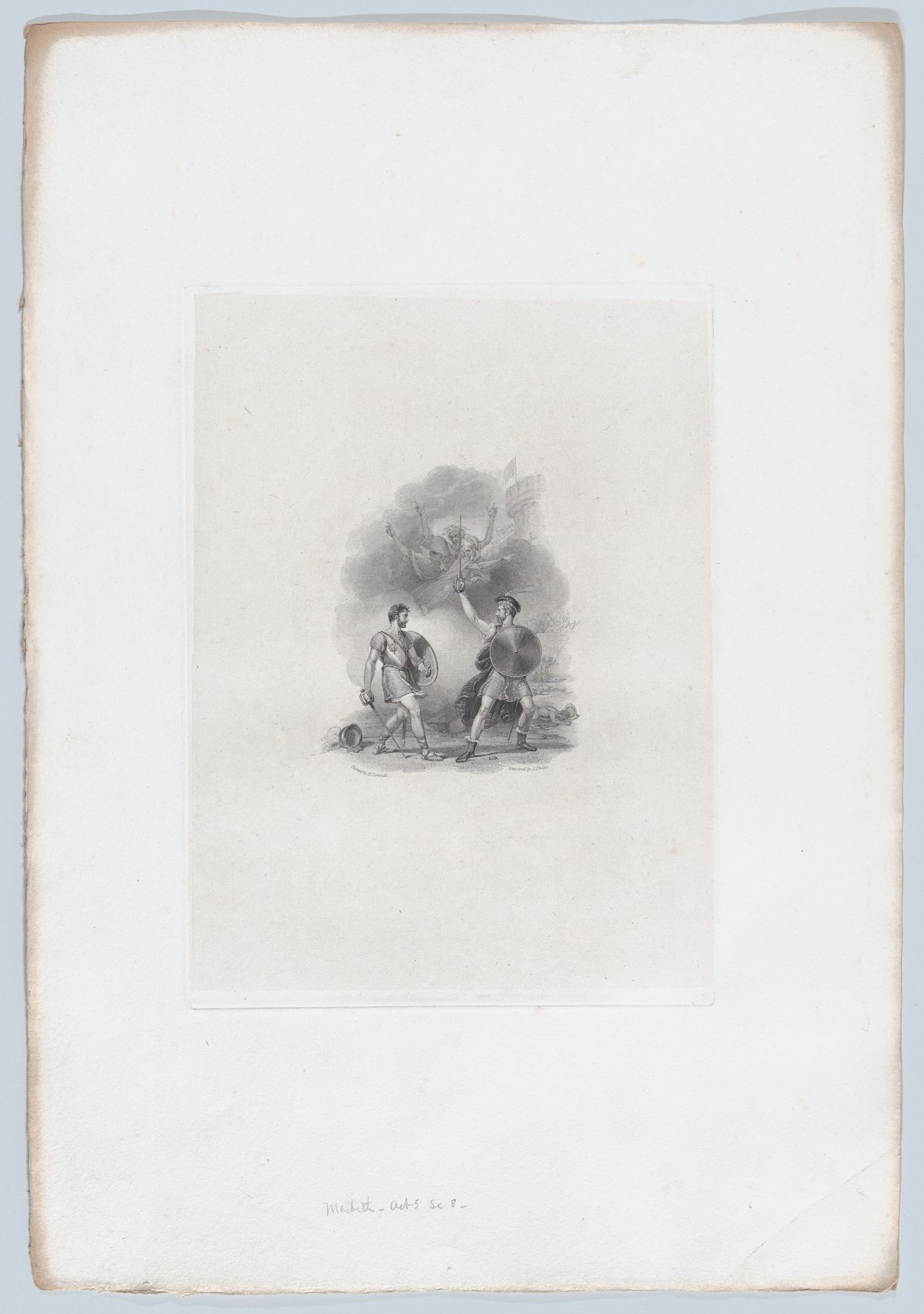 Macbeth and Macduff (Shakespeare, Macbeth, Act 5, Scene 8) by Joseph Phelps