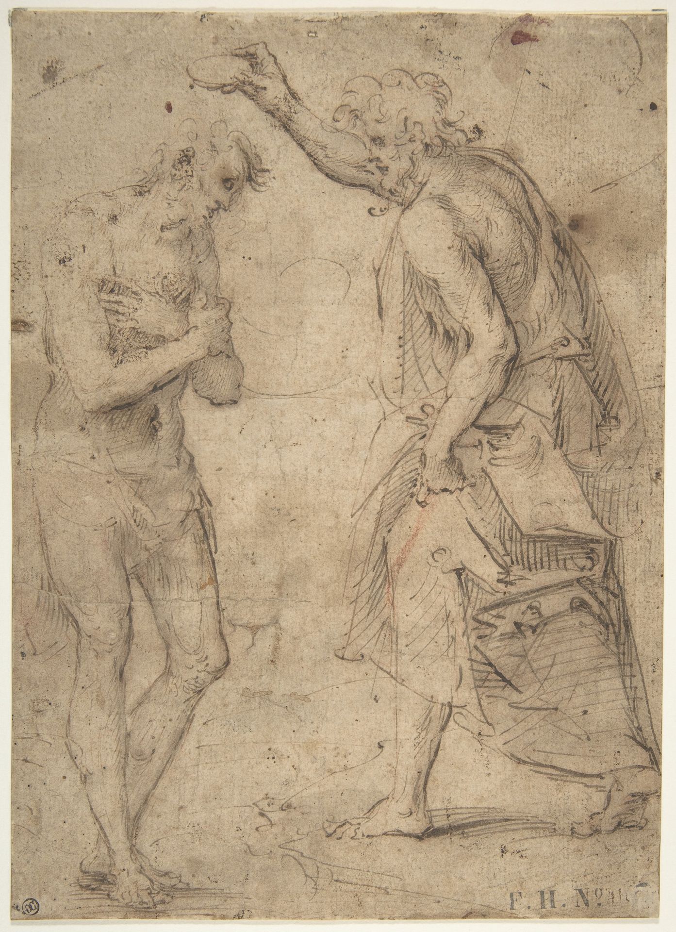 The Baptism of Christ by Moncalvo (Guglielmo Caccia)