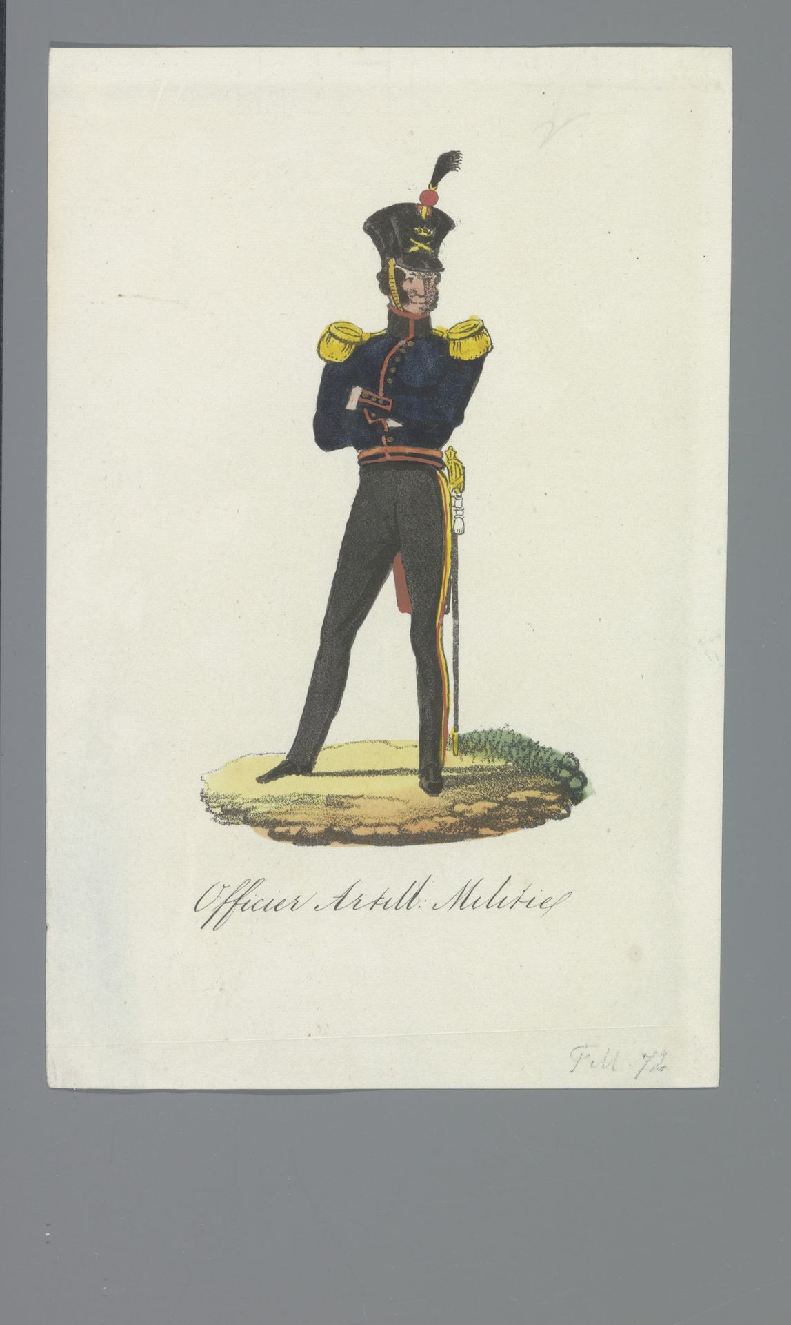 Officier Artill: Militie by Albertus Verhoesen