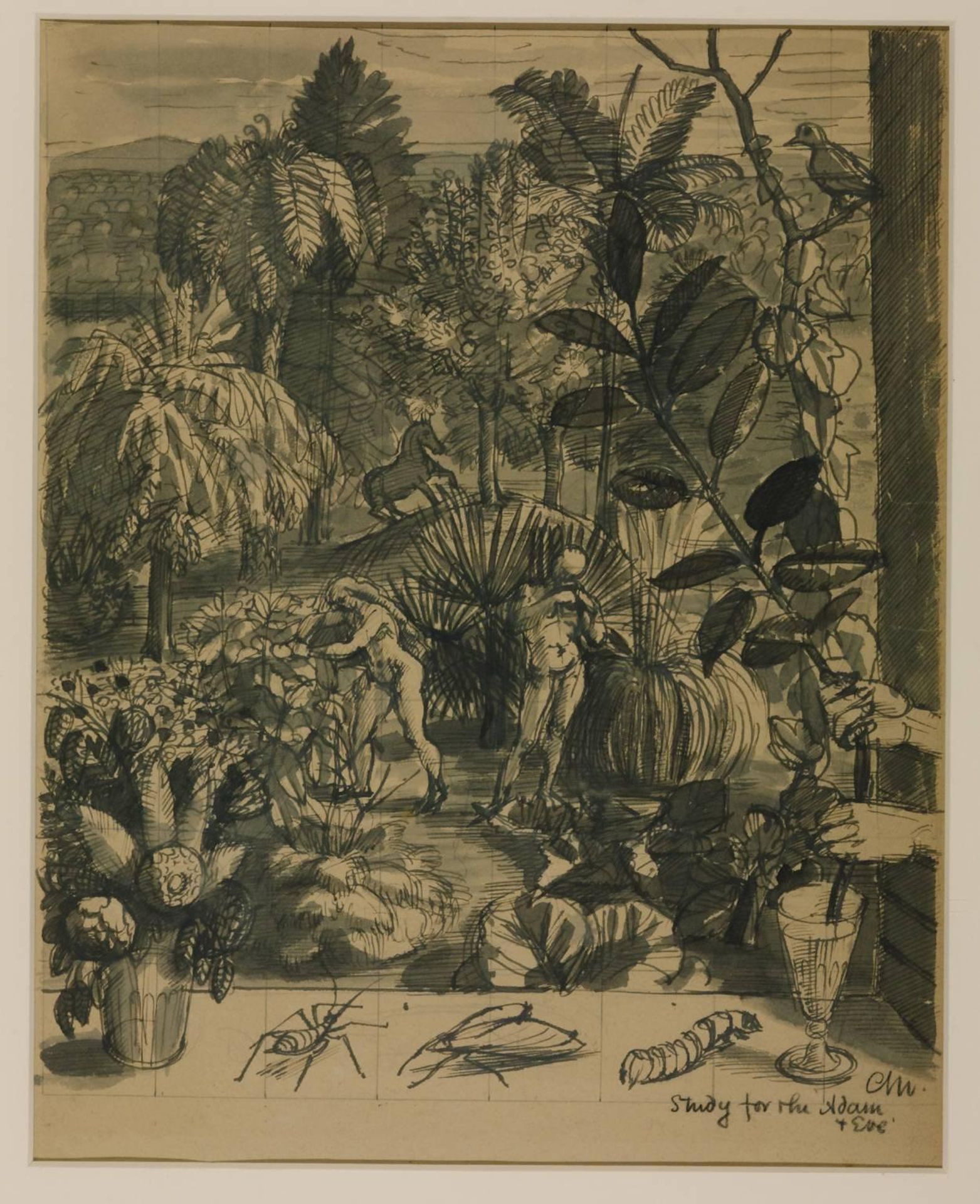 Study for ‘Adam and Eve’ by  Charles Mahoney