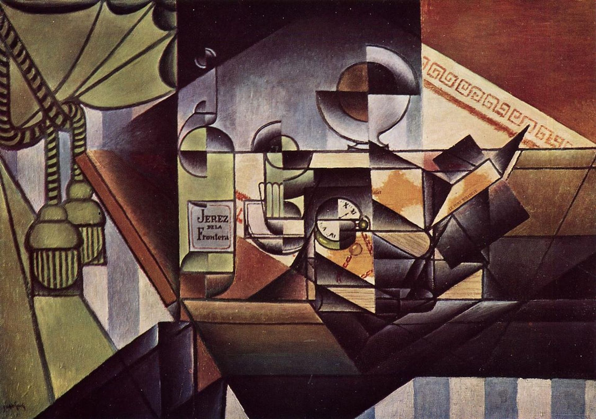 The Watch (The Sherry Bottle) by Juan Gris