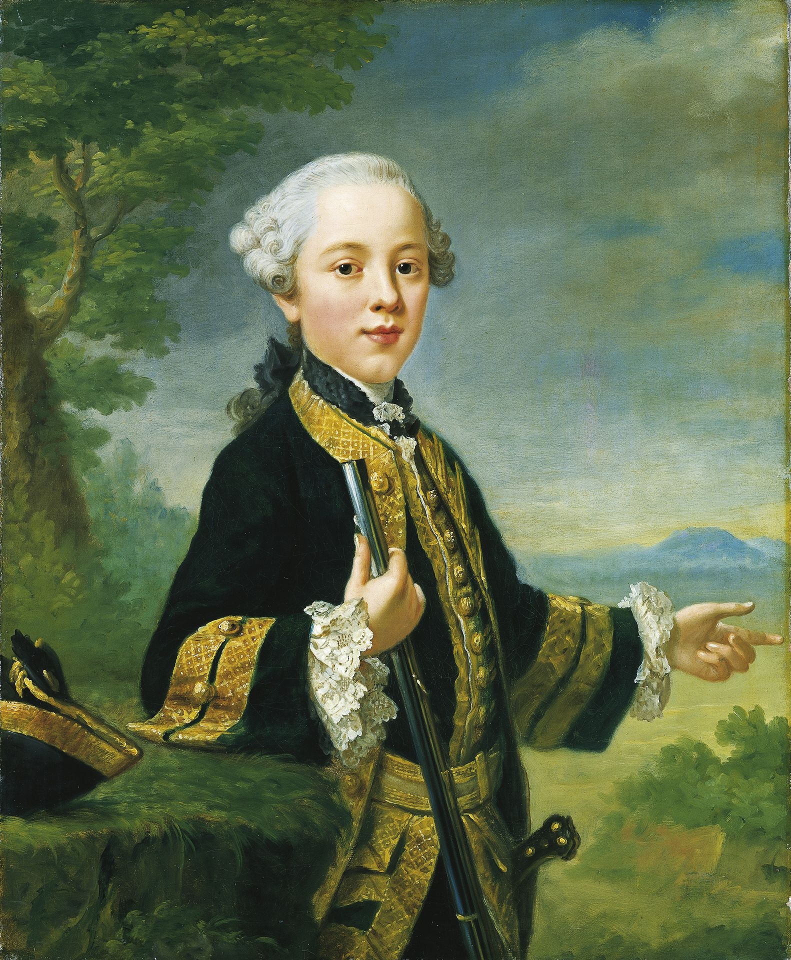 Portrait of Justinian Theodor Friedrich von Holzhausen by Johann Georg Ziesenis