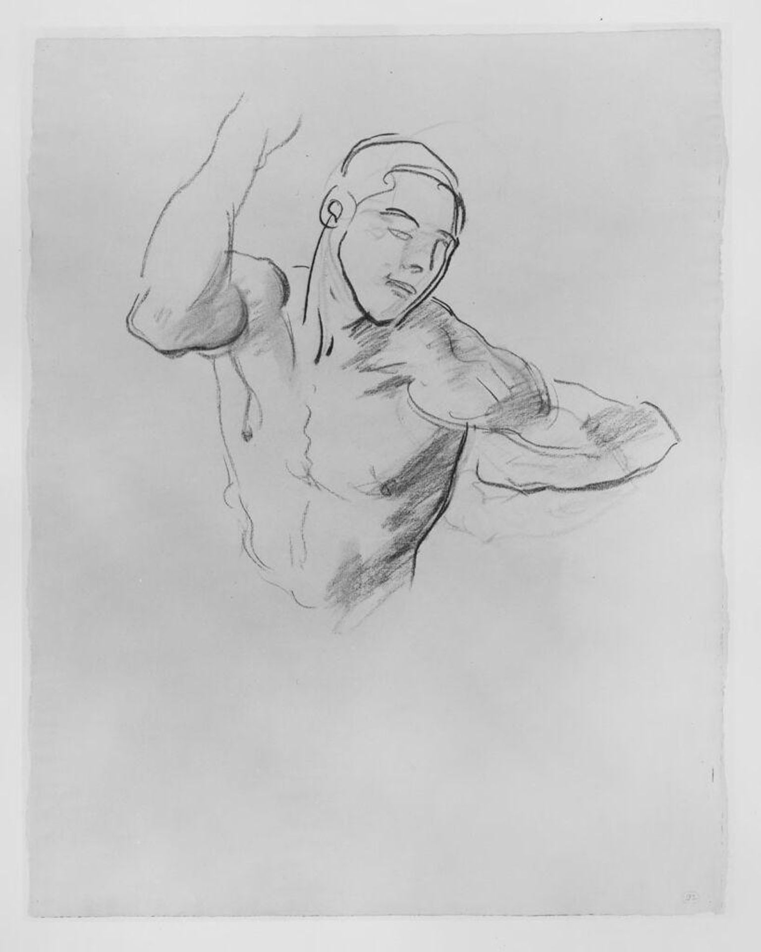 Study of Male Nude for a Mural Project by John Singer Sargent