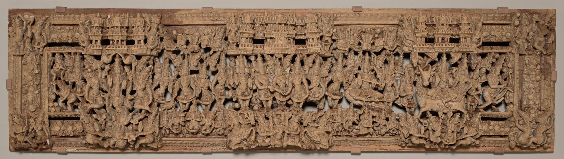 Door Lintel Depicting the Marriage of Shiva and Parvati by Anonymous