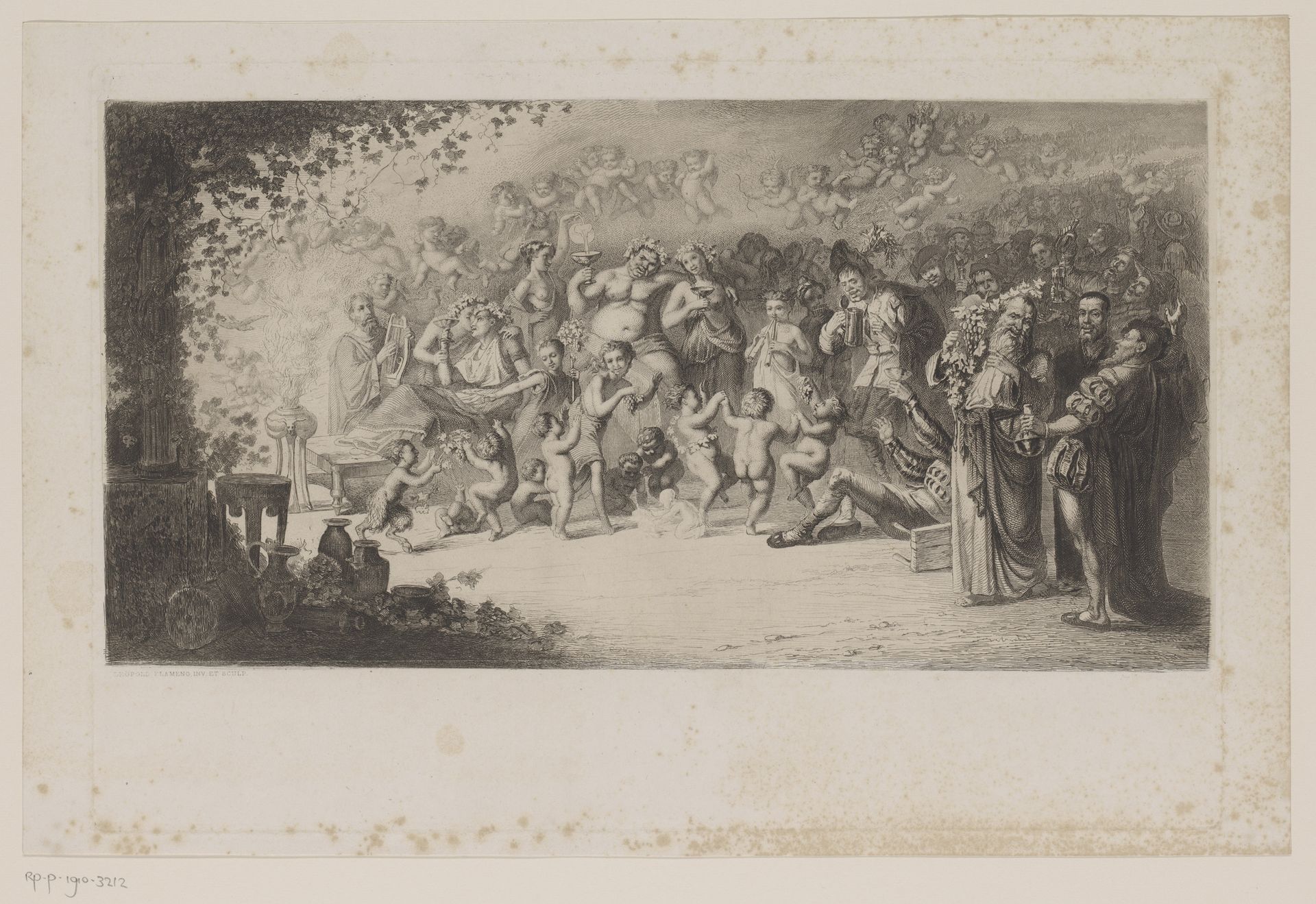 Bacchusfeest by Léopold Flameng