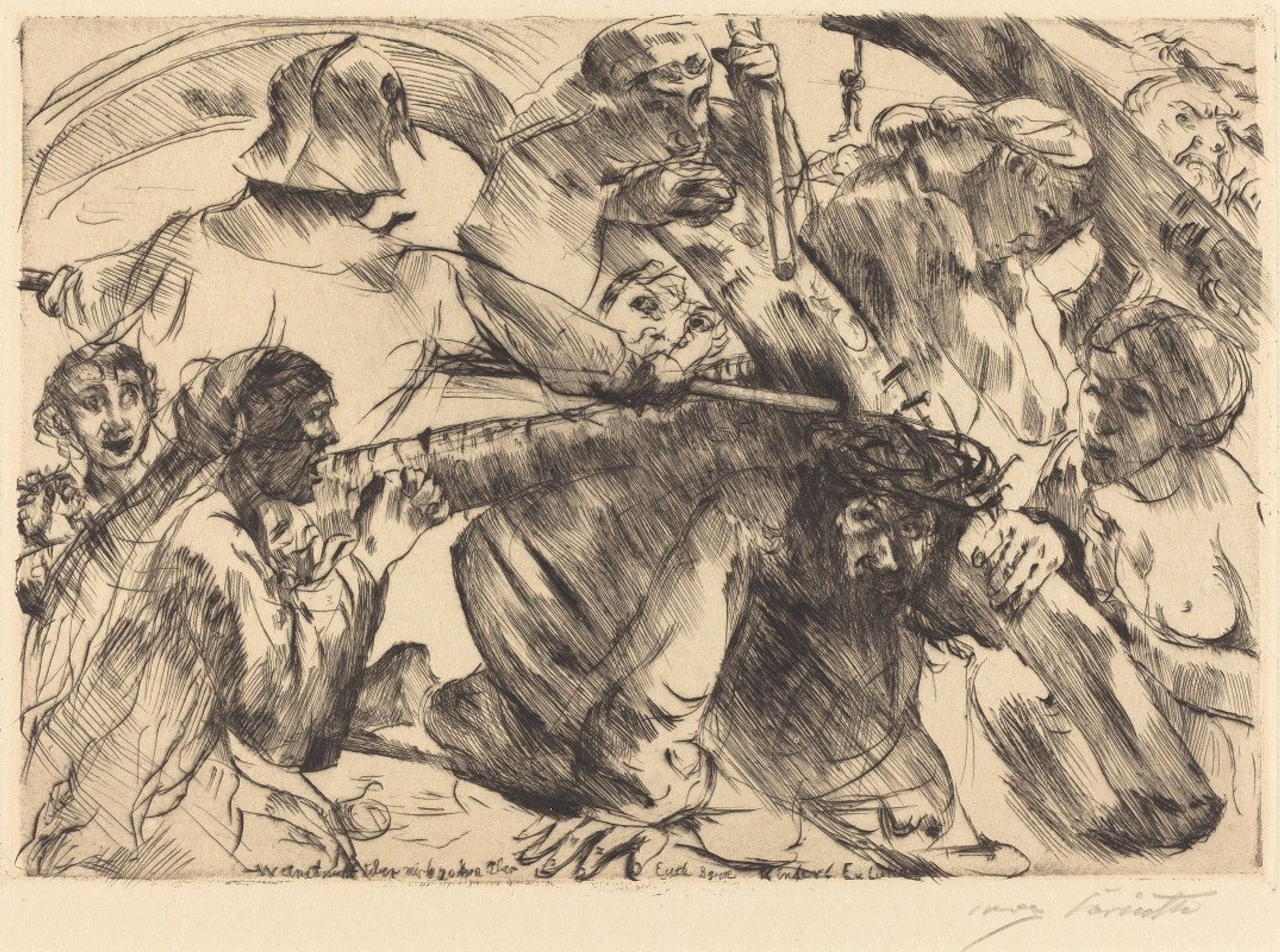 Christ Bearing the Cross by Lovis Corinth