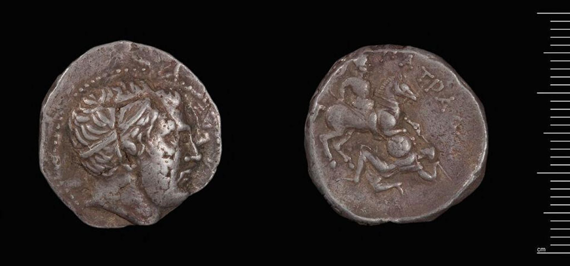 Tetradrachm of King Patraos of Paeonia, Patrai, Barbarous Imitation by Patraos