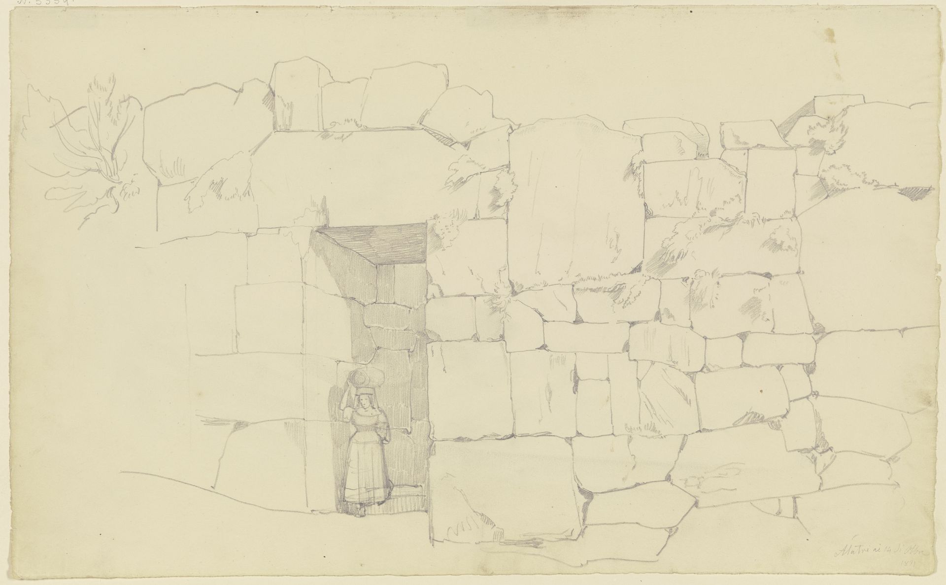 Old wall near Alatri by August Lucas