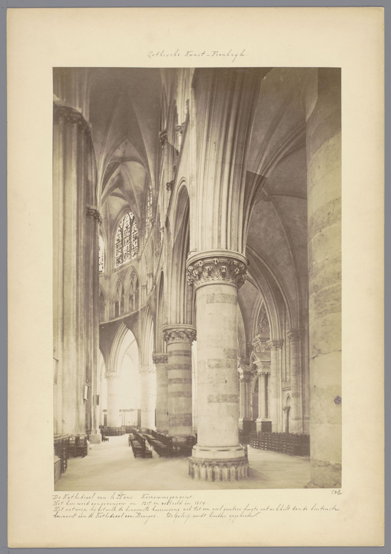 Kooromgang van de Kathedraal van Le Mans by Médéric Mieusement