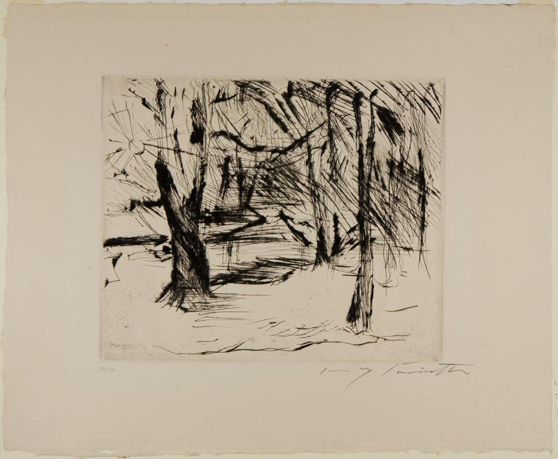 Tiergarten in Winter by Lovis Corinth