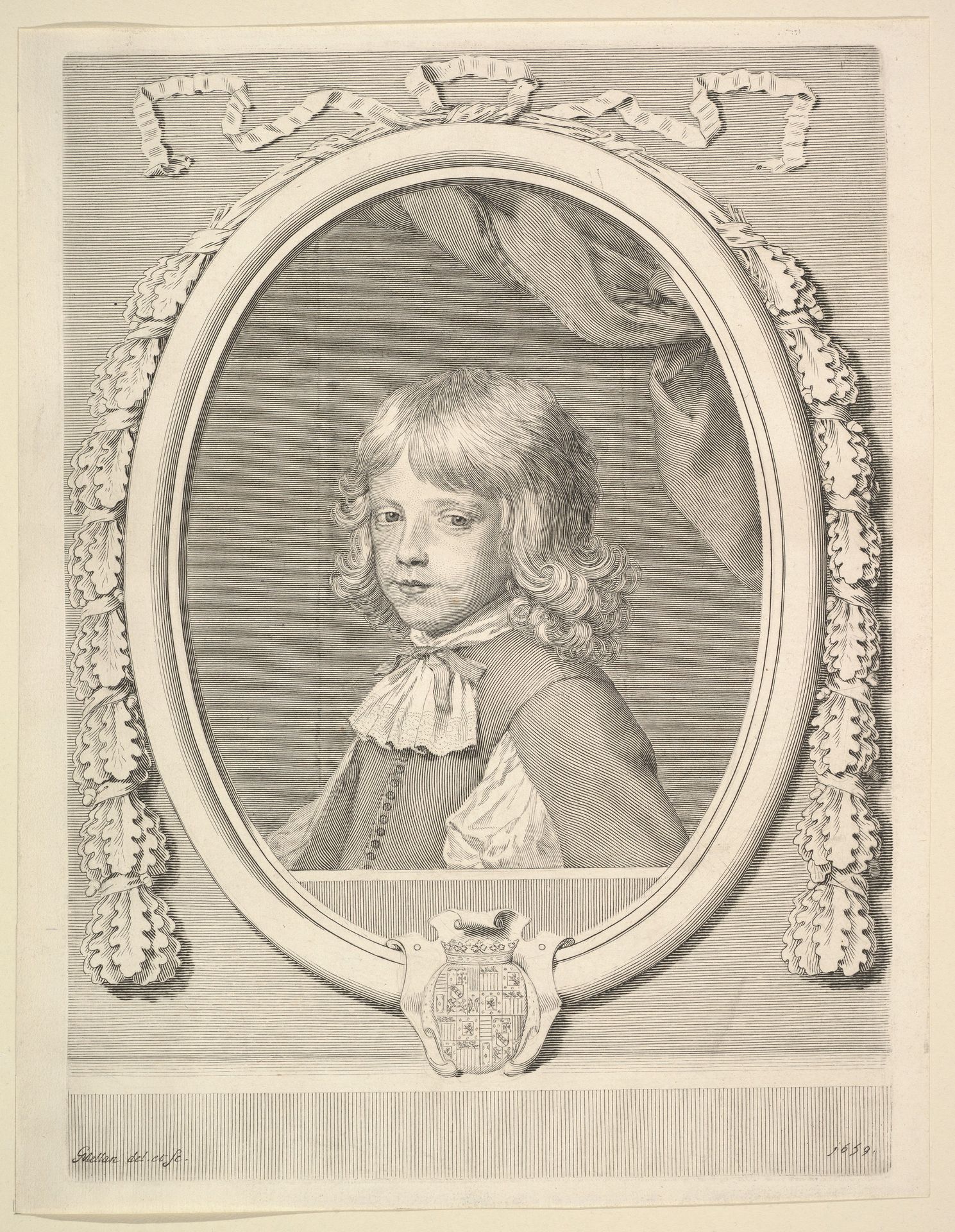 Louis-Joseph de Lorraine, duc de Guise, as a Child by Claude Mellan
