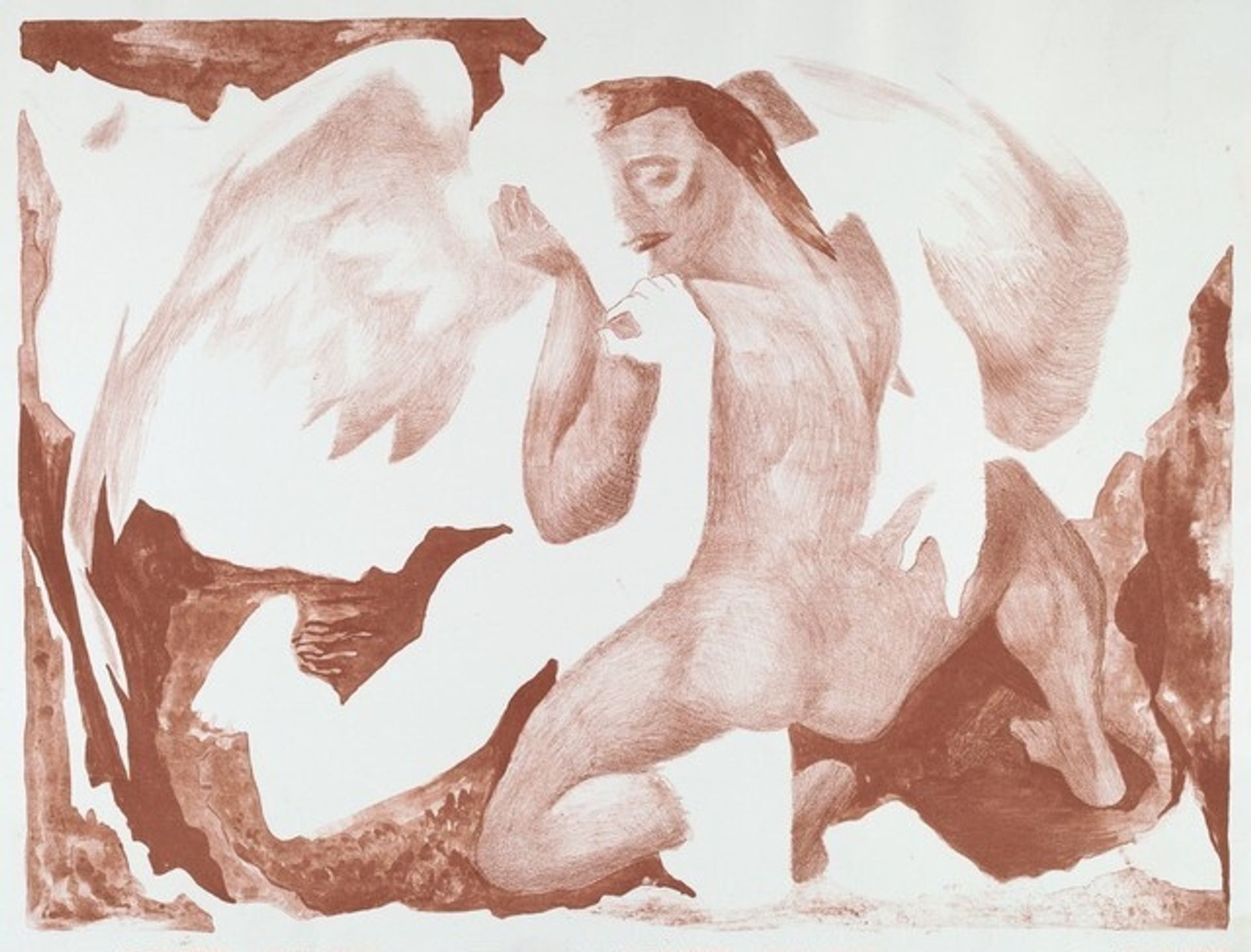 Jacob and the Angel by Benton Spruance