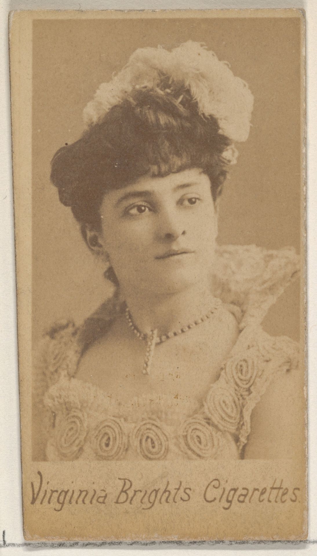 From the Actors and Actresses series (N45, Type 5) for Virginia Brights Cigarettes by Allen & Ginter