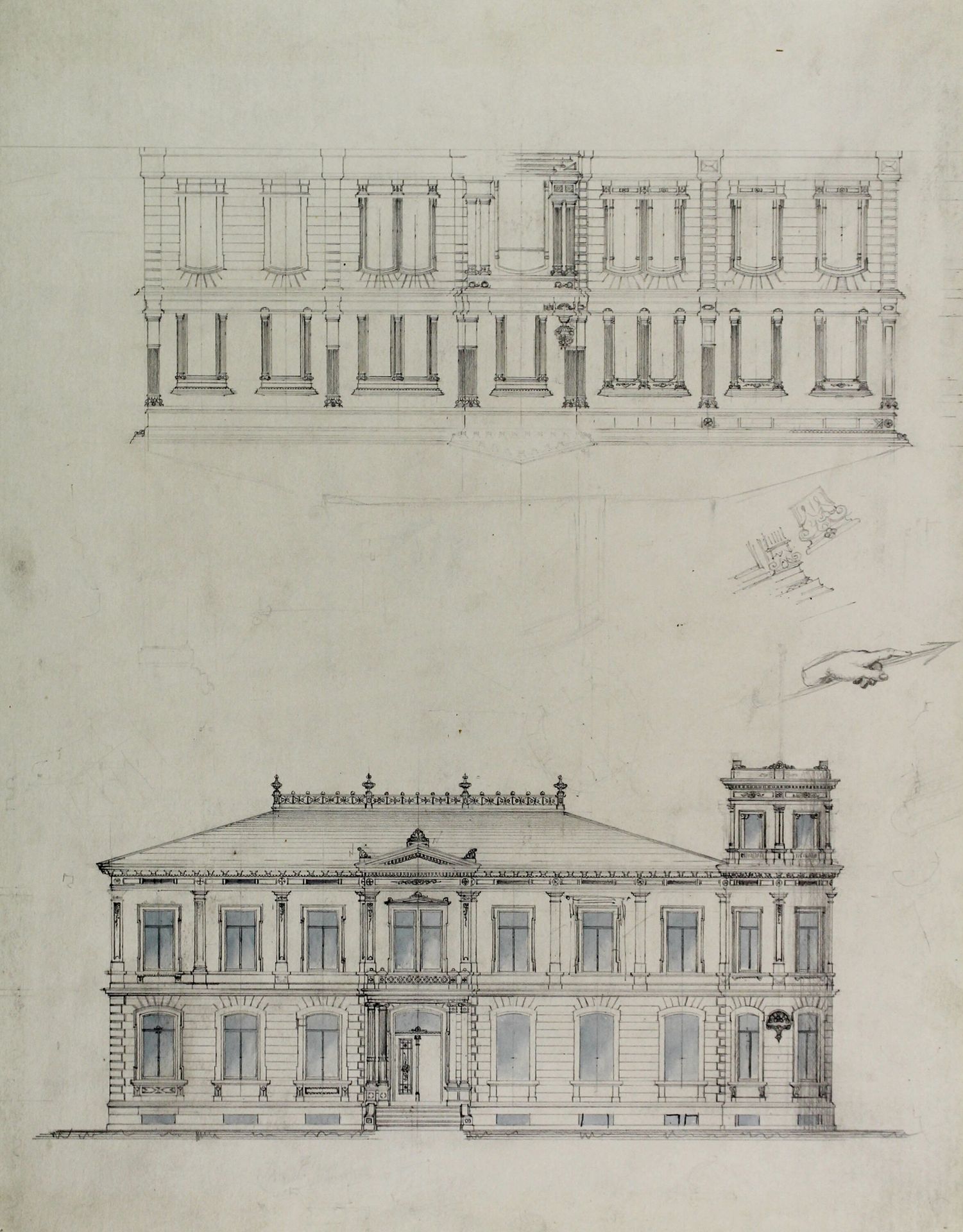 Design Projects, House Elevation Studies by Carl (Charles) J. Furst
