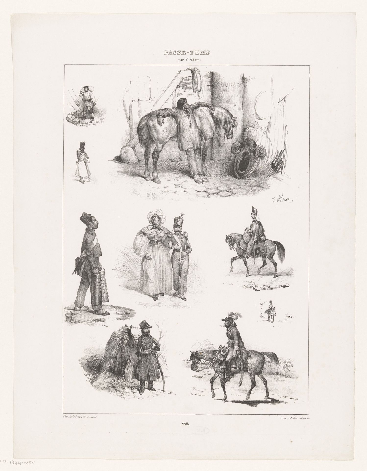 Negen voorstellingen van menselijk tijdverdrijf by Victor Adam
