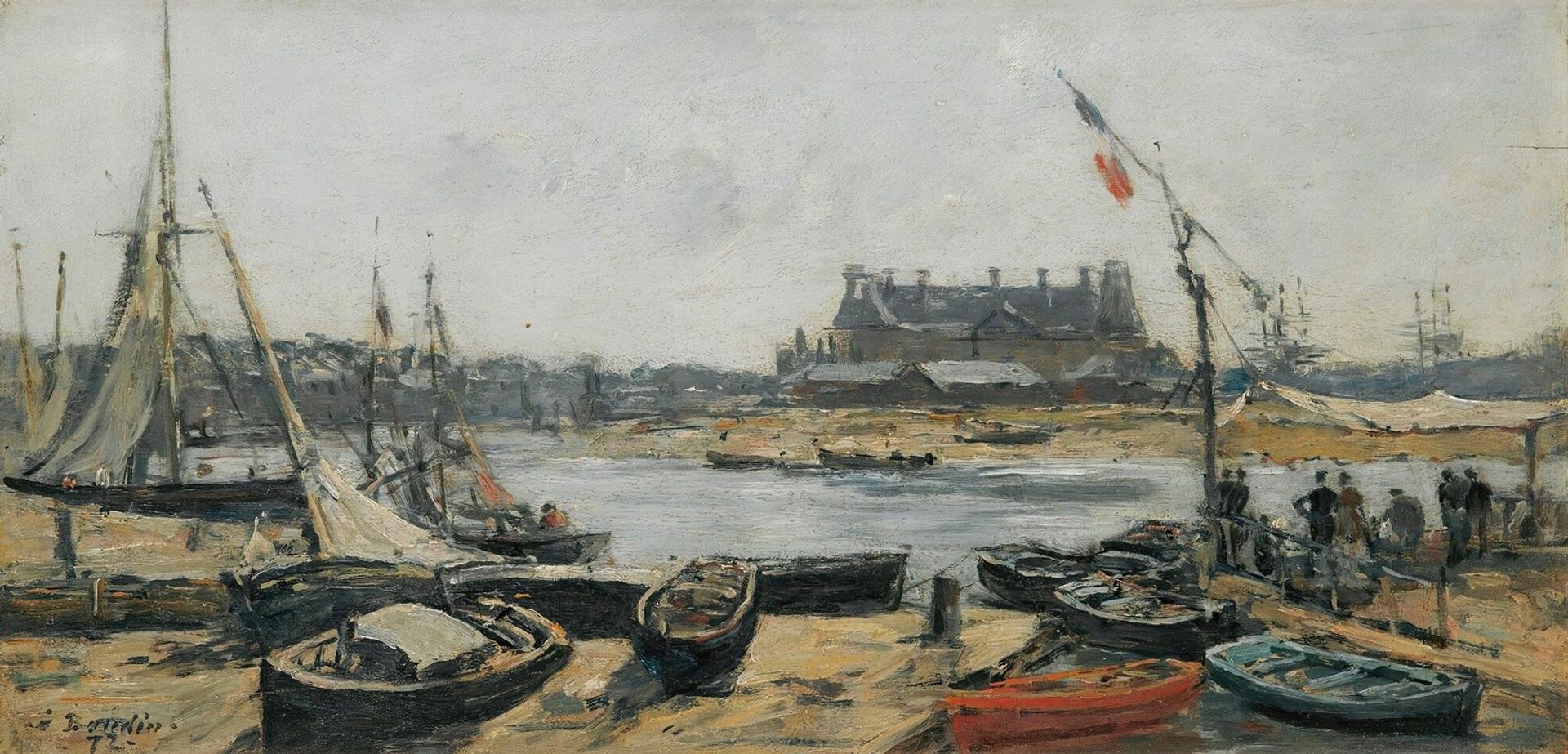 Trouville, Vue Du Port Prise De L’embarcadère by Eugène Boudin