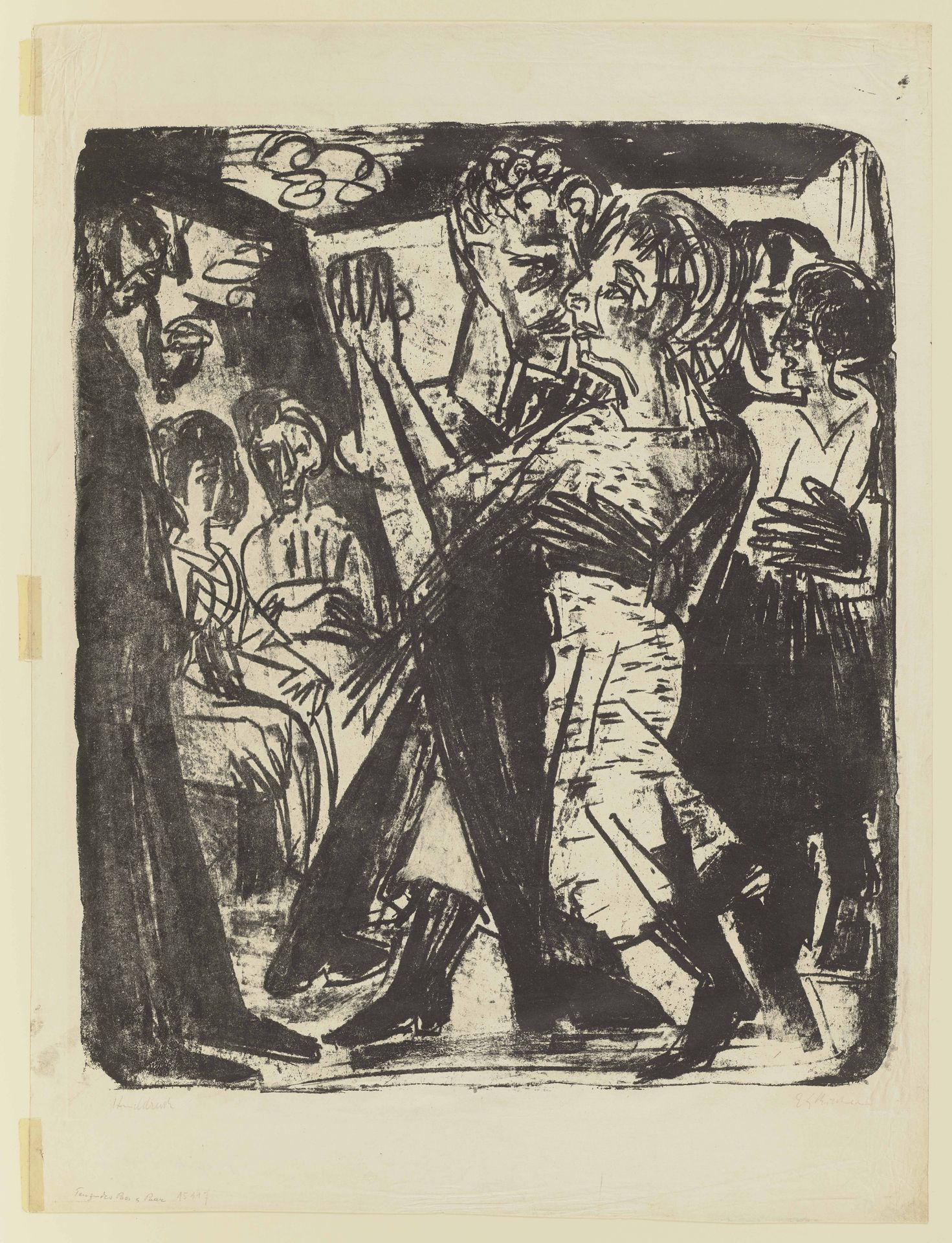 Tanzendes Paar (Original Title) by Ernst Ludwig Kirchner