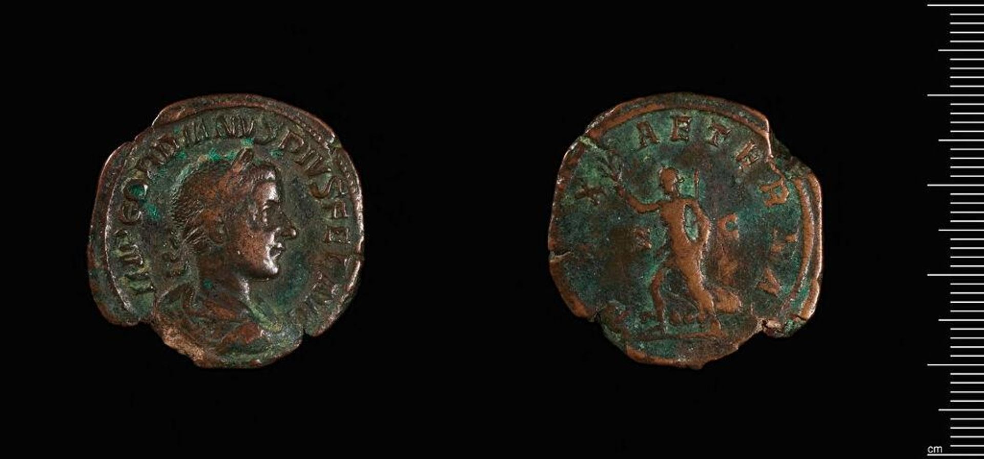 Sestertius of Gordian III by Gordian III