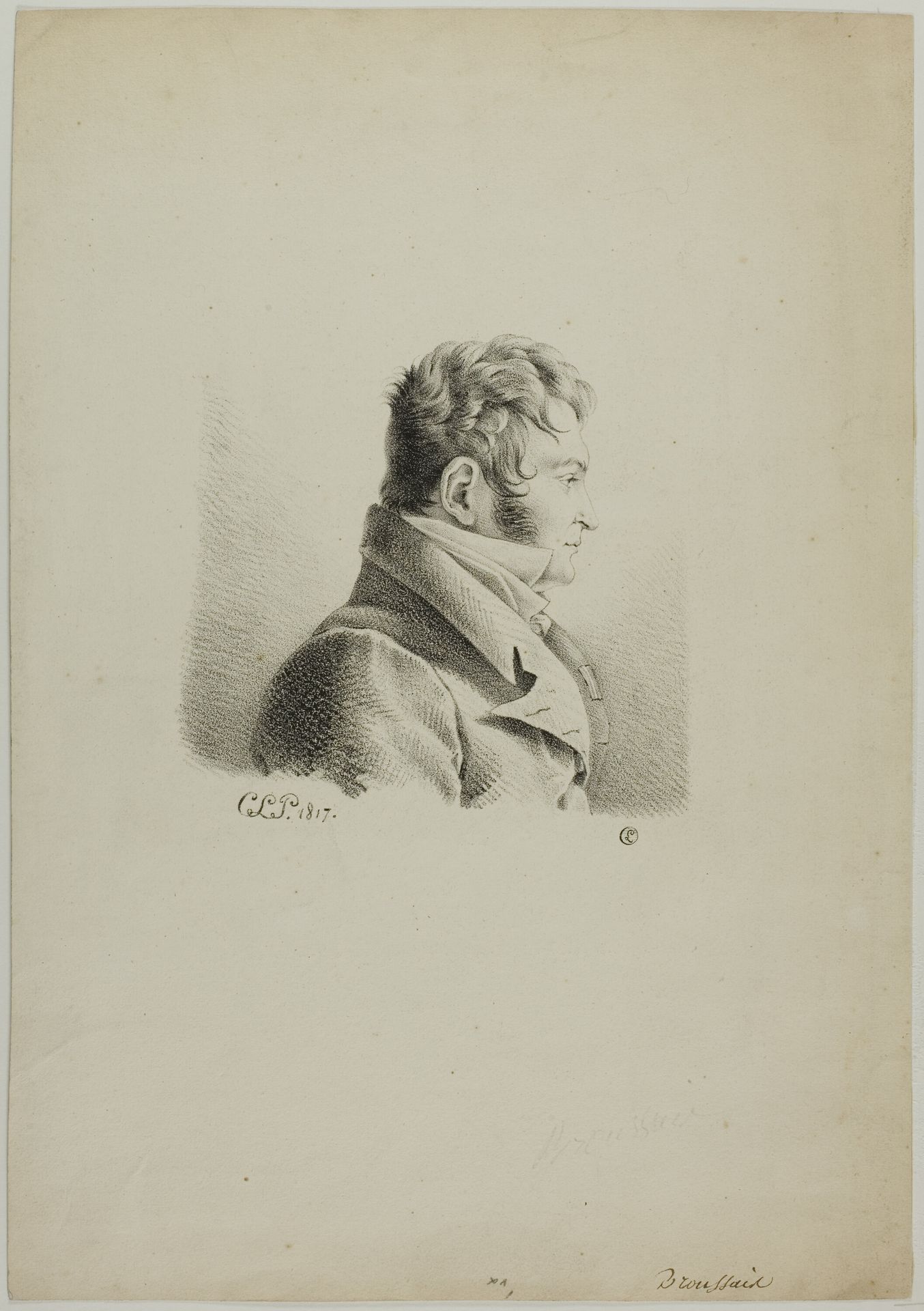 Portrait of Dr. Broussais by Charles Edward Crespy Le Prince