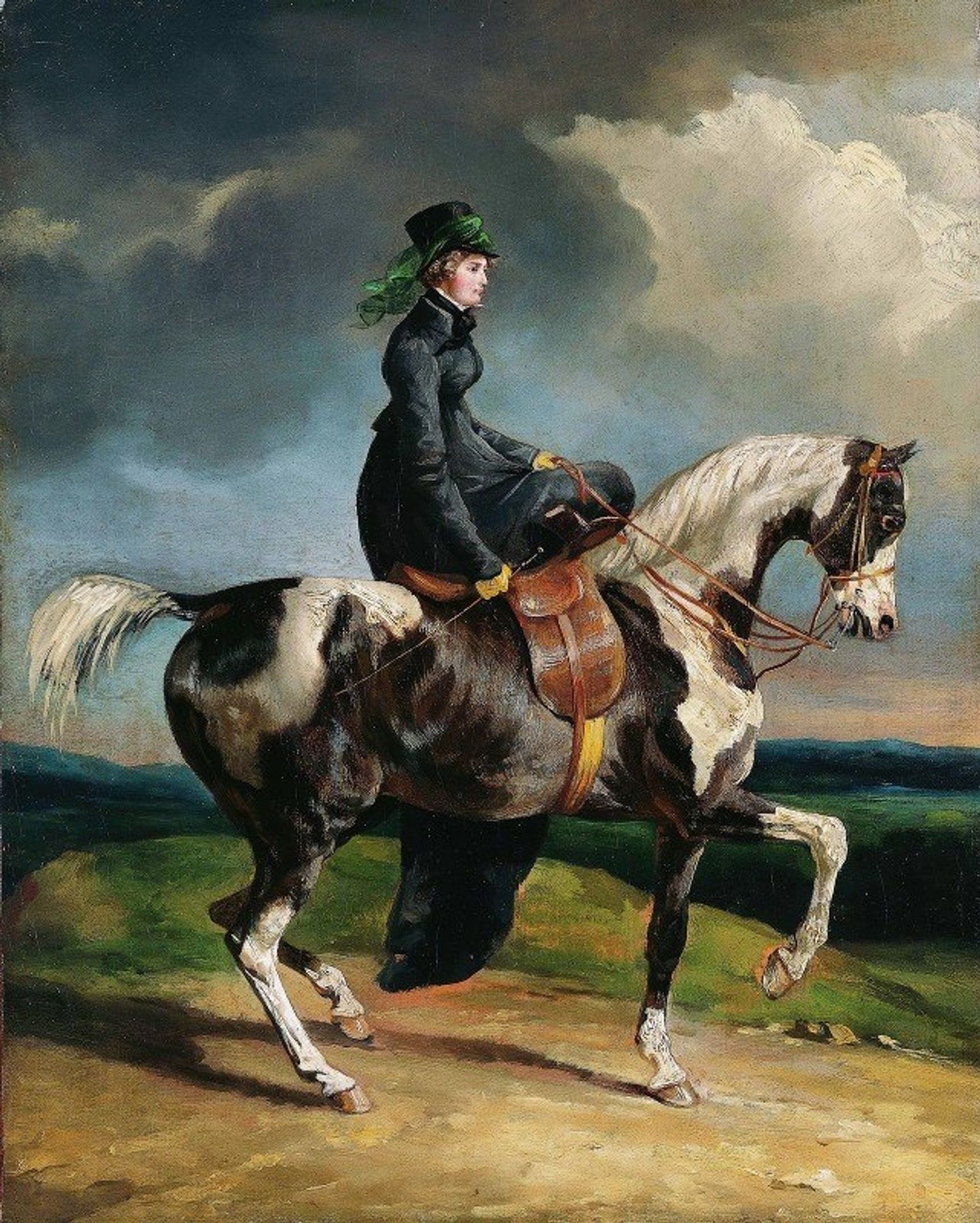 Horsewoman by Théodore Géricault