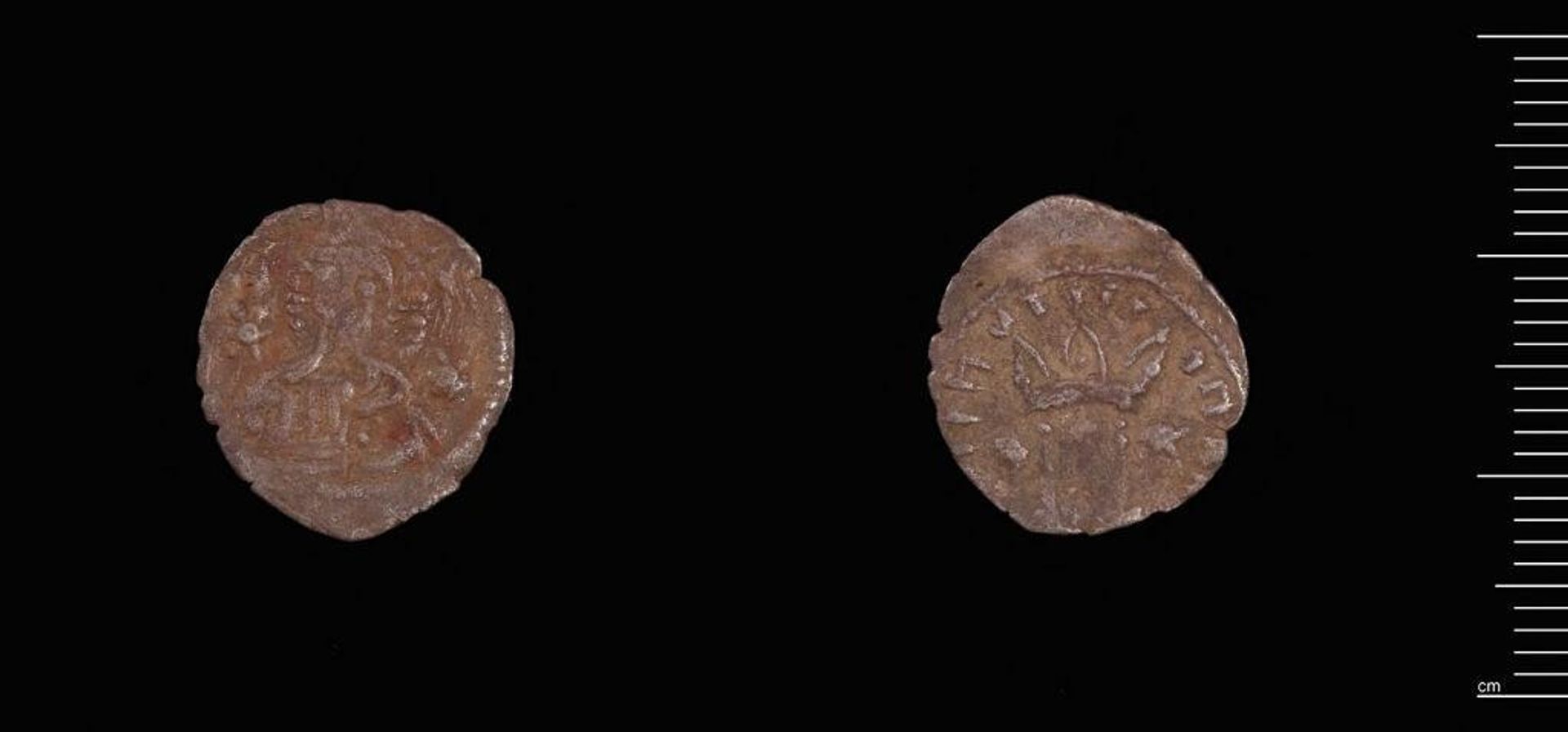 One-eighth Stavraton of John V and Andronicus IV by John V