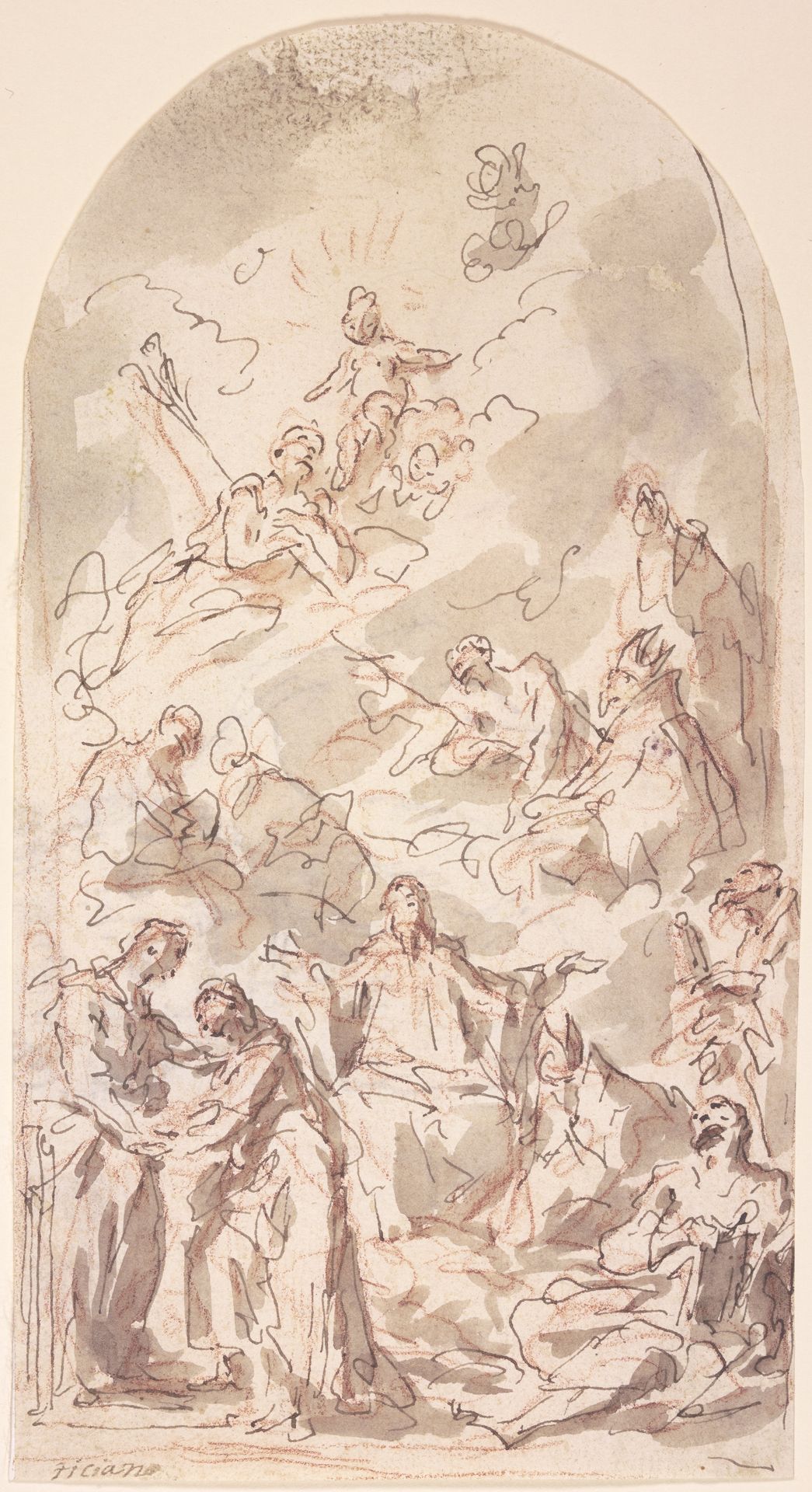 Verehrung des Christusknaben by Gaspare Diziani
