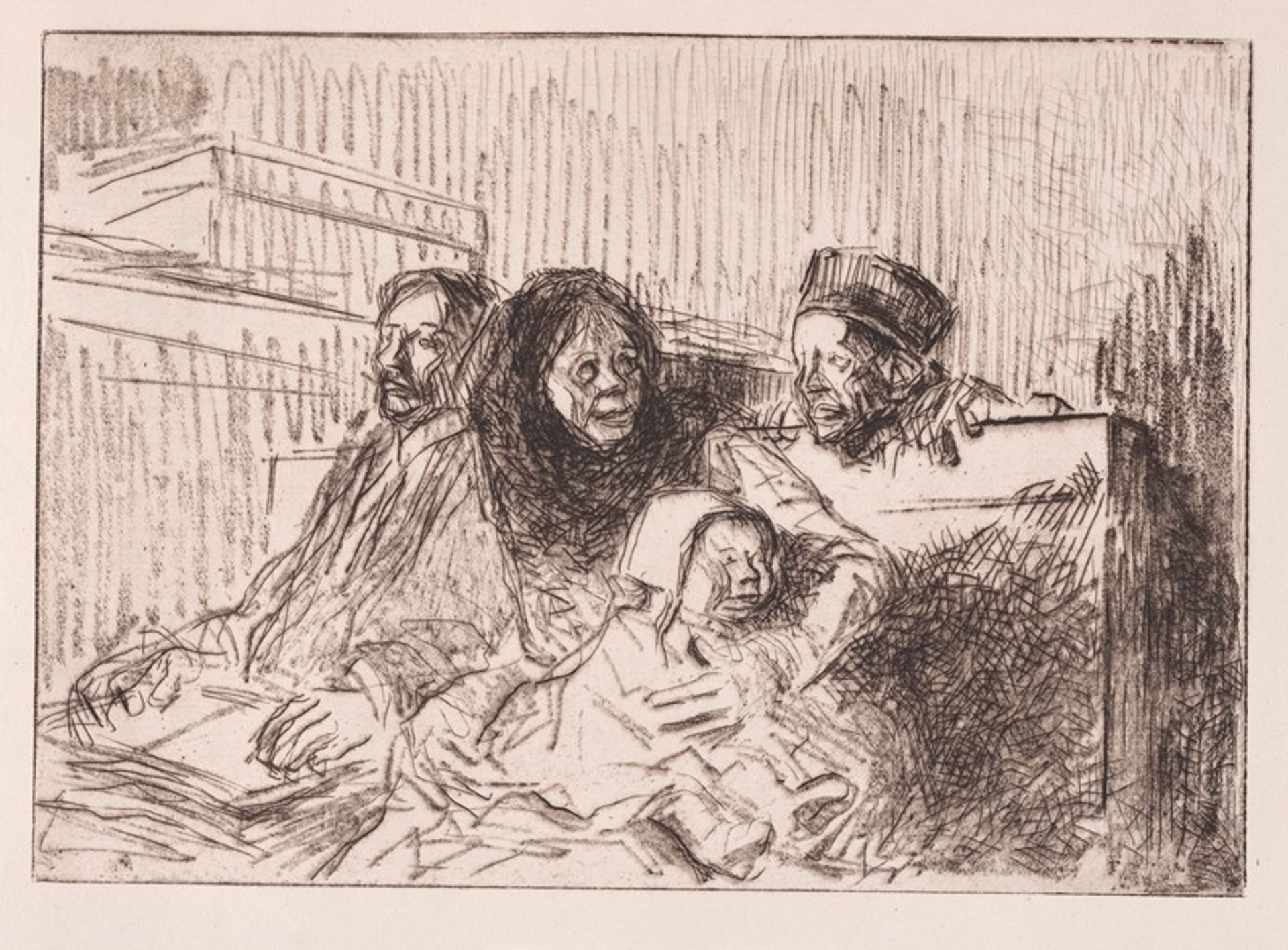 Temoins à l’audience by Jean-Louis Forain