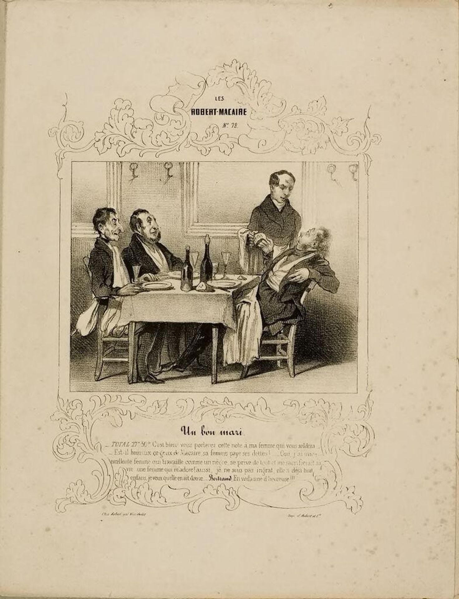 Robert Macaire Recognized by Honoré Daumier