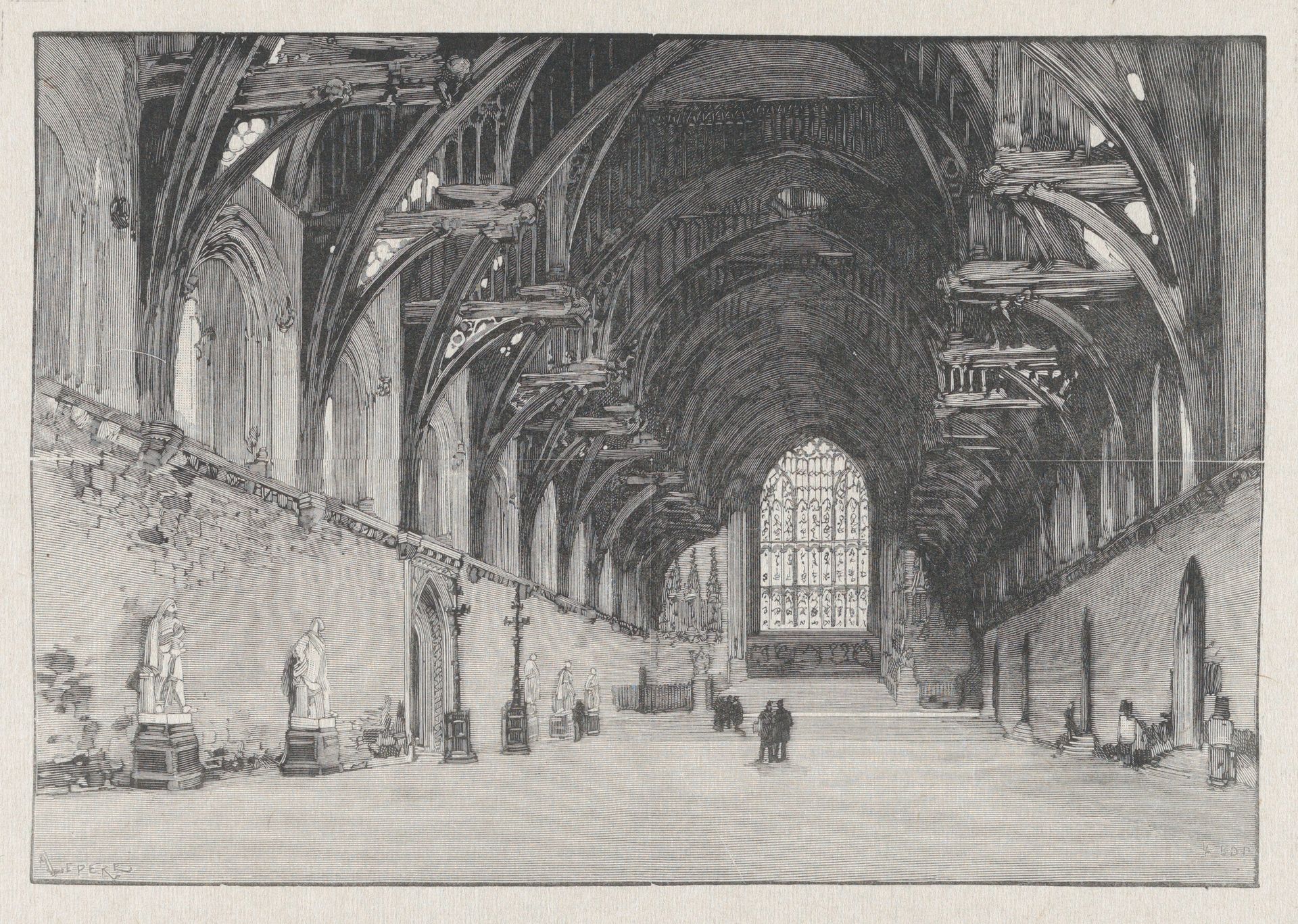 Interior of Westminster Hall by Tony Beltrand