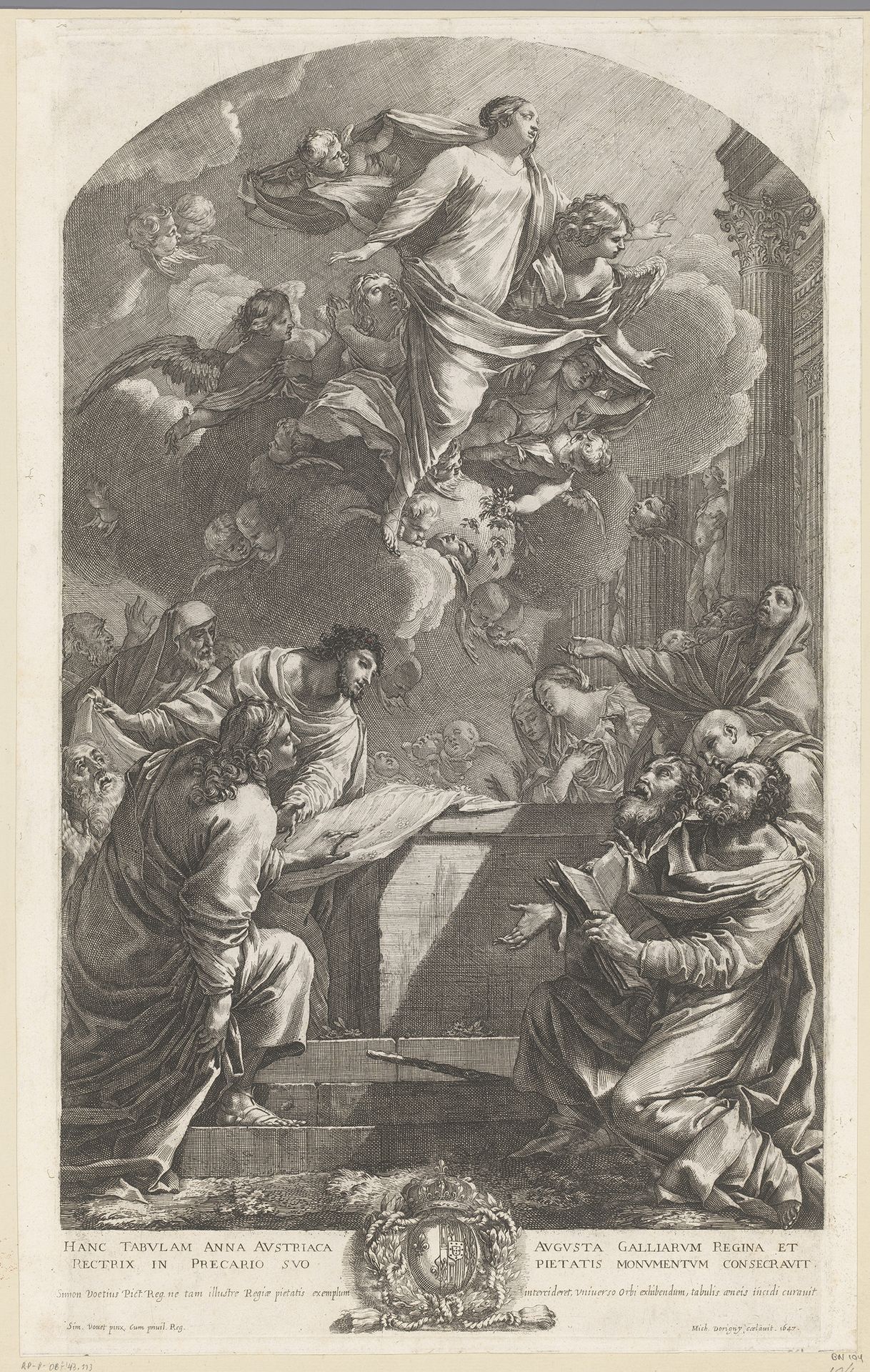 Hemelvaart van Maria by Michel Dorigny