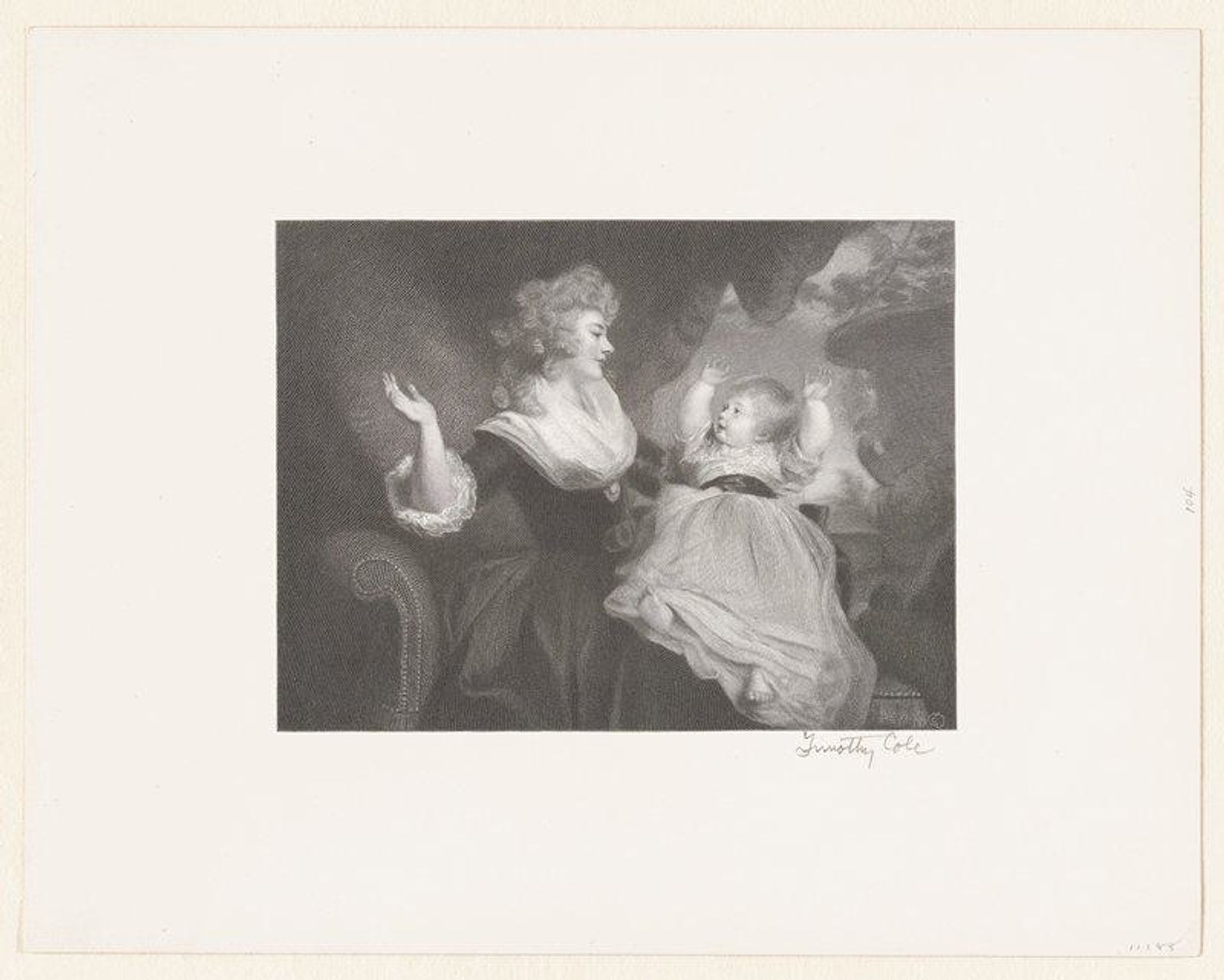 Duchess of Devonshire and Child by Timothy Cole