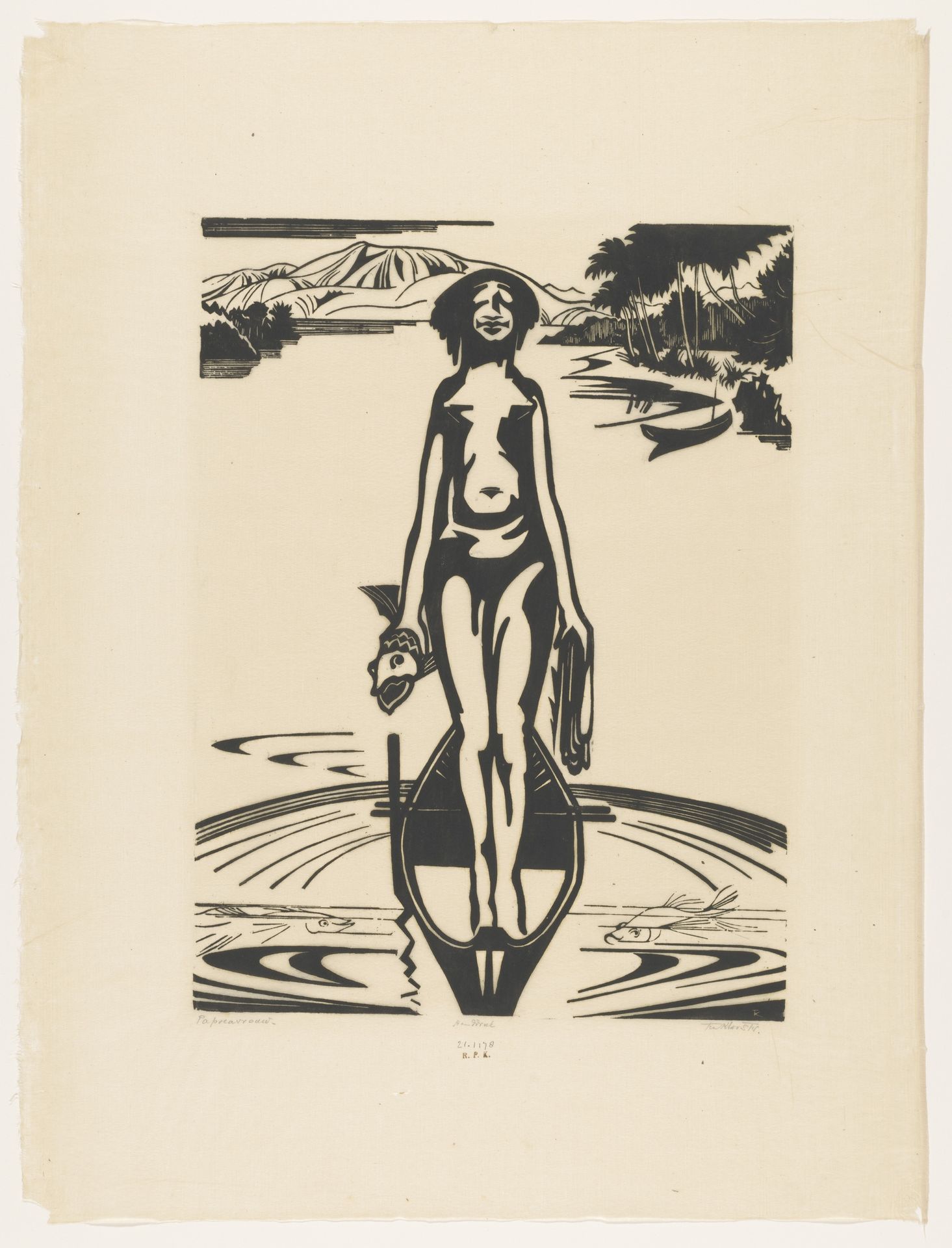 Papoeavrouw by Johannes Frederik Engelbert ten Klooster