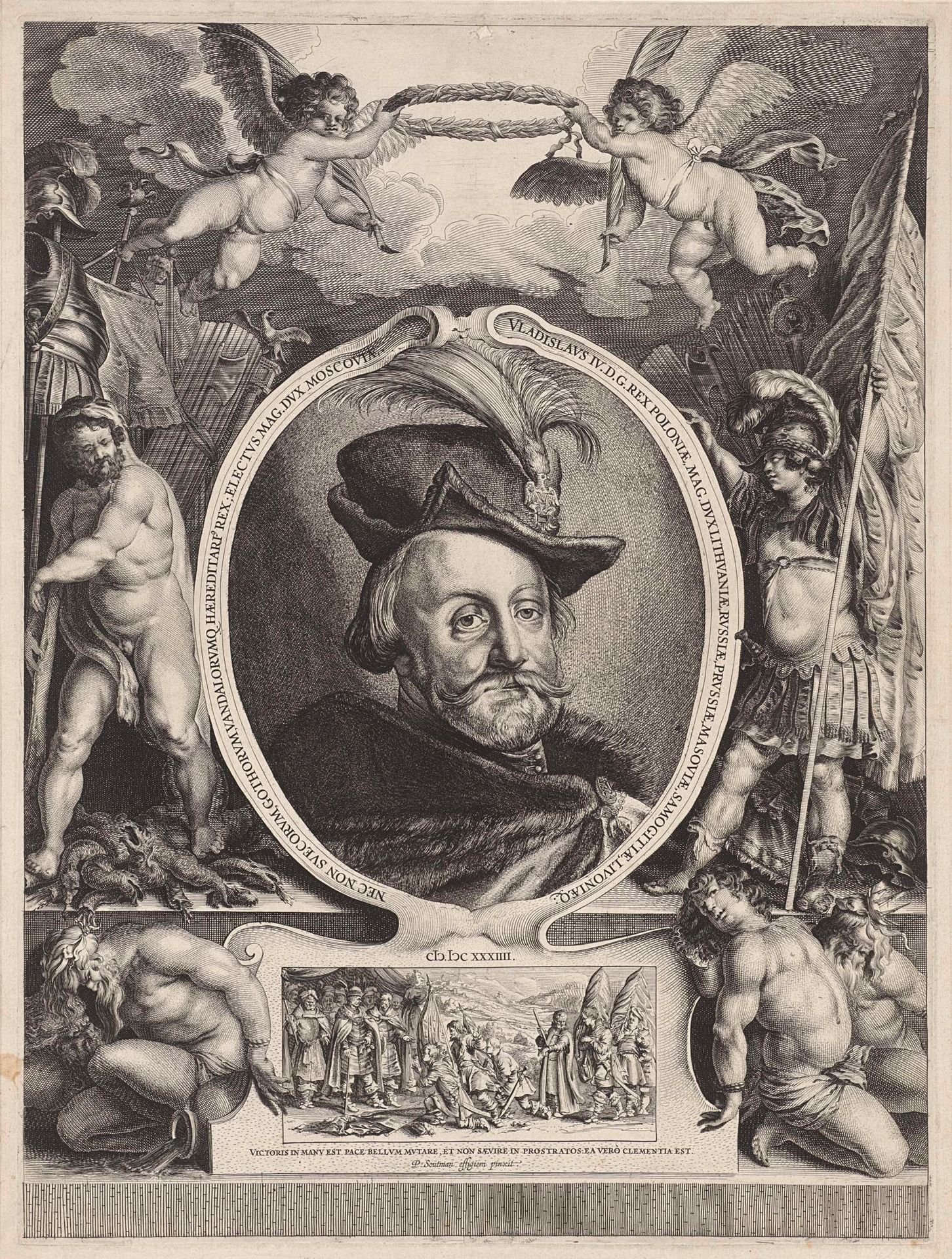 Portret van Wladislaus Wasa IV, koning van Polen by Salomon Savery